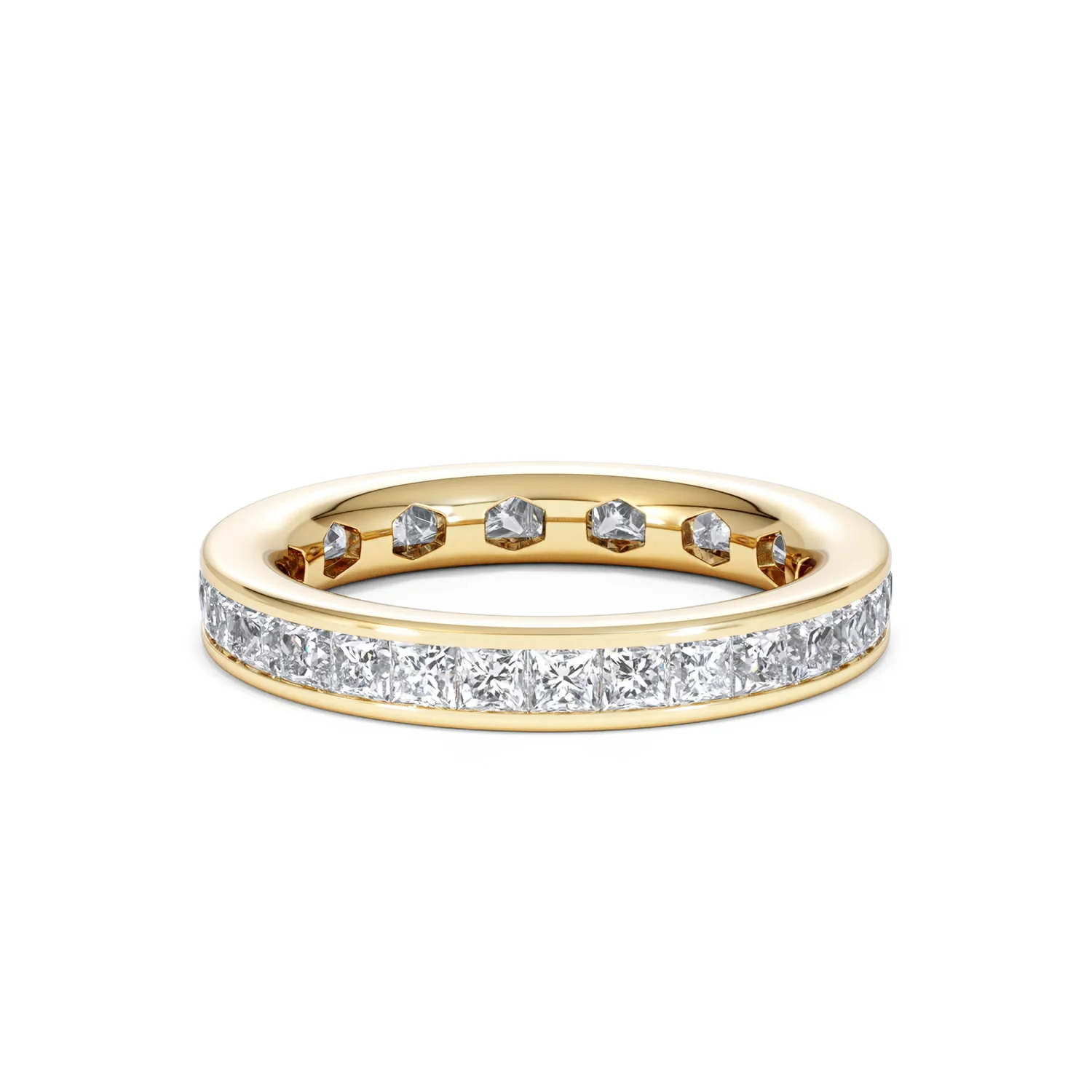 Lauren Lab Princess Diamond Eternity Ring 18K Gold 2.00ct G/Vs - Image 60