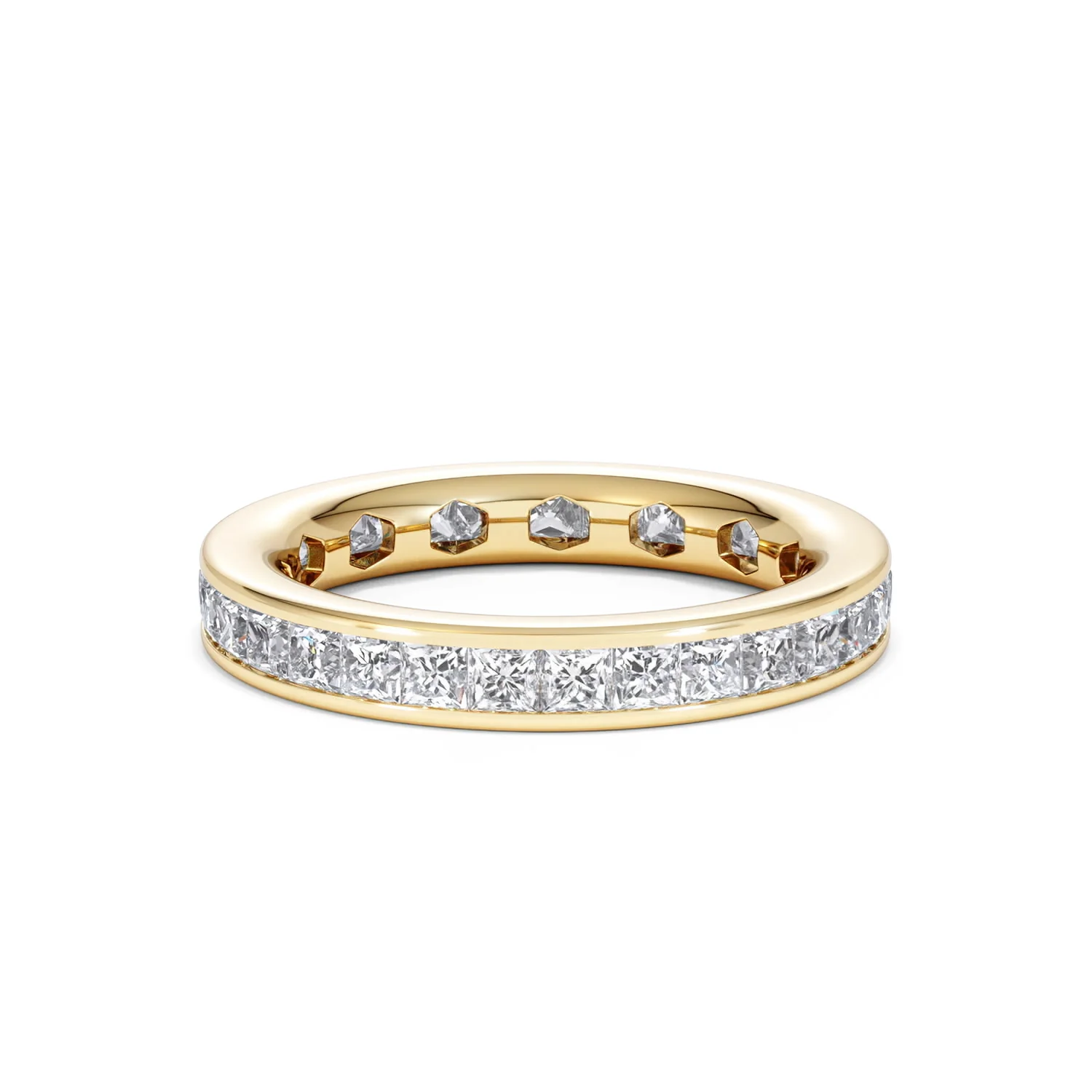 Lauren Lab Princess Diamond Eternity Ring 18K Gold 2.00ct G/Vs - Image 63