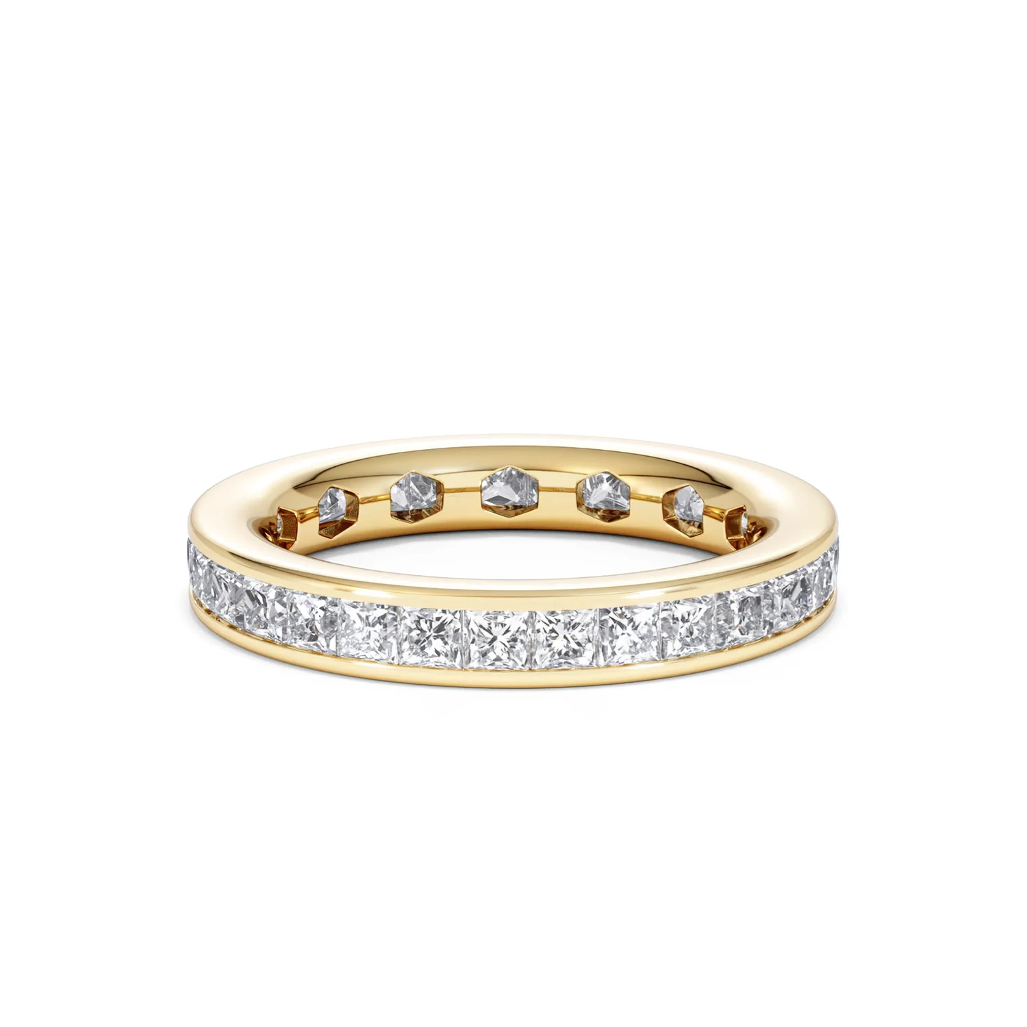 Lauren Lab Princess Diamond Eternity Ring 18K Gold 2.00ct G/Vs - Image 64