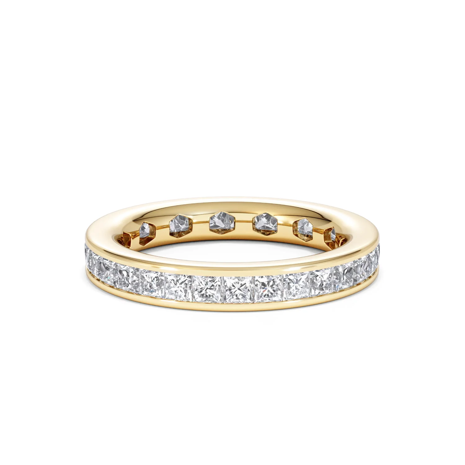 Lauren Lab Princess Diamond Eternity Ring 18K Gold 2.00ct G/Vs - Image 65