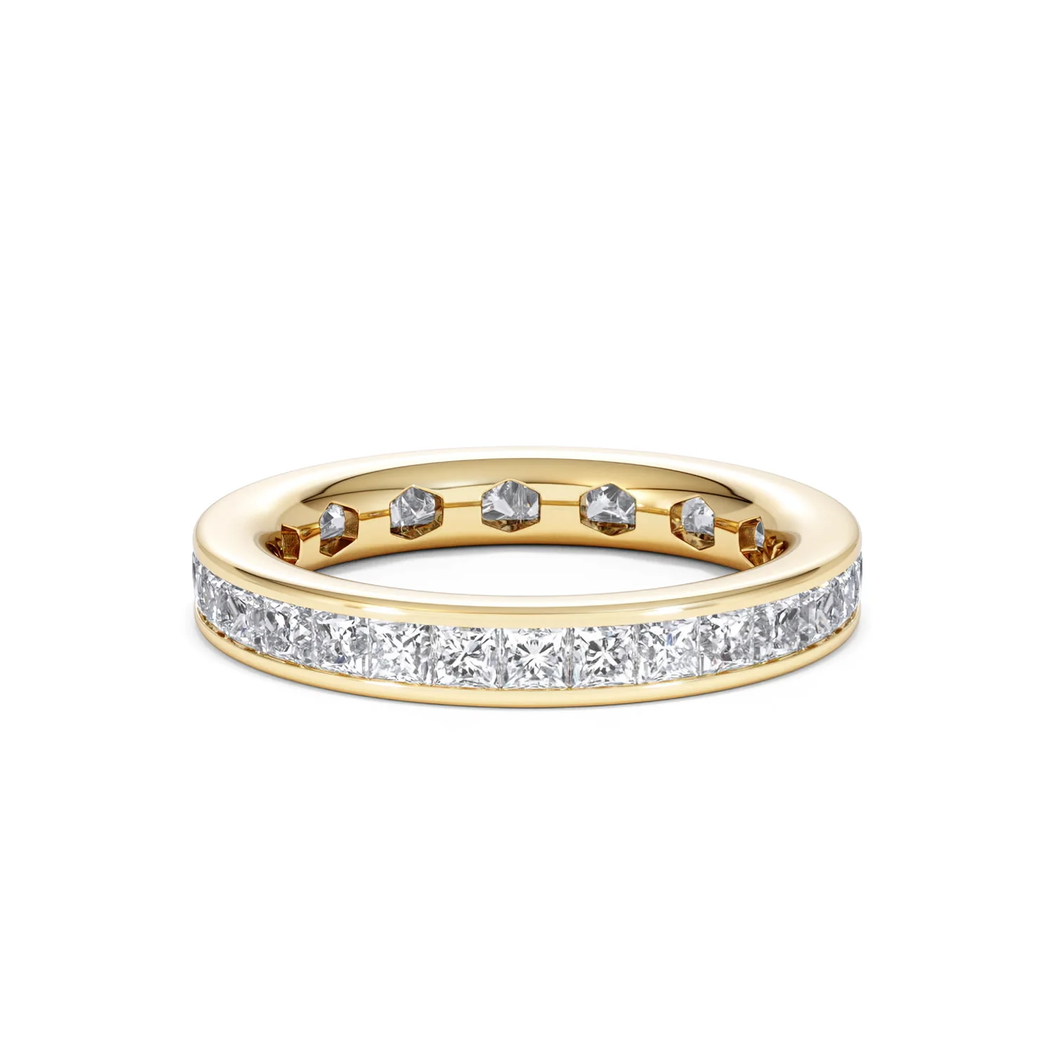 Lauren Lab Princess Diamond Eternity Ring 18K Gold 2.00ct G/Vs - Image 70