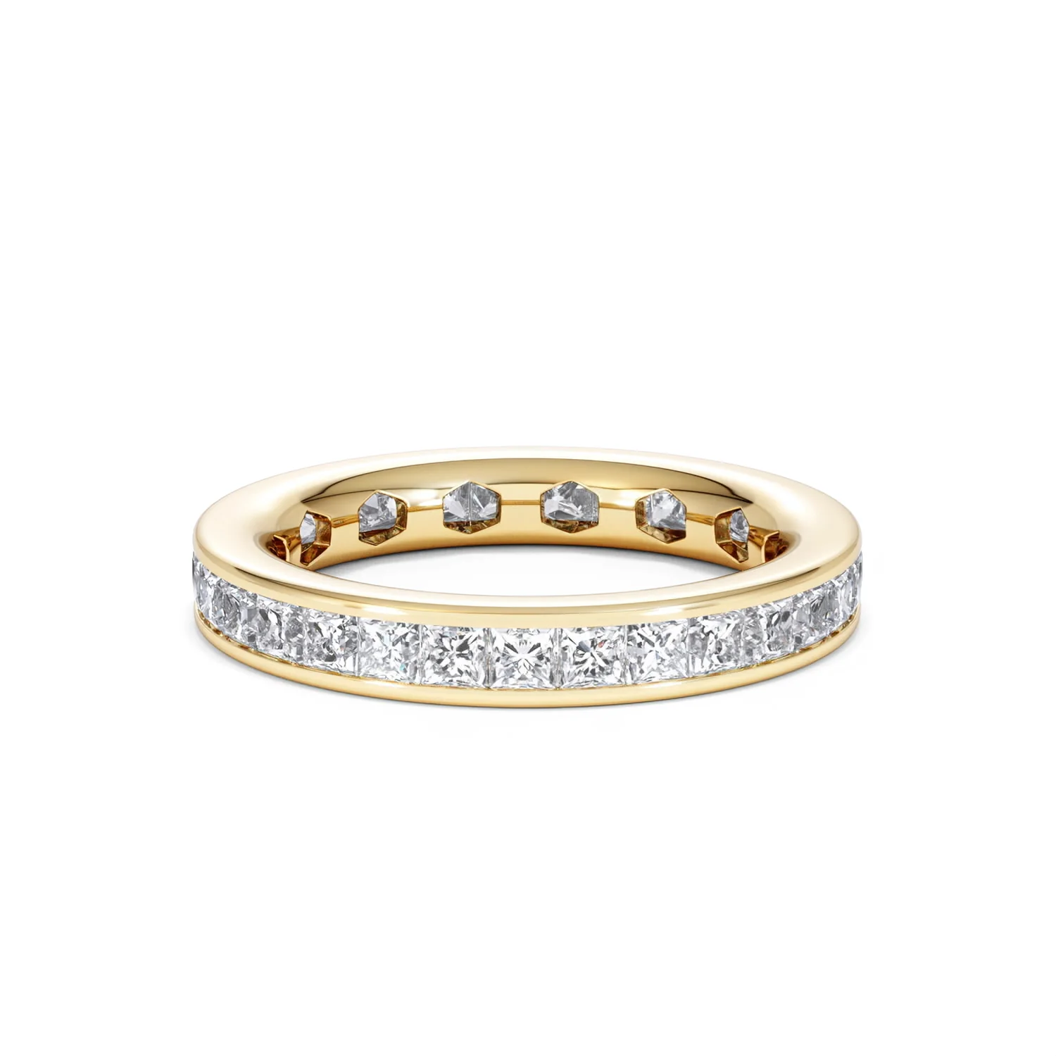 Lauren Lab Princess Diamond Eternity Ring 18K Gold 2.00ct G/Vs - Image 72