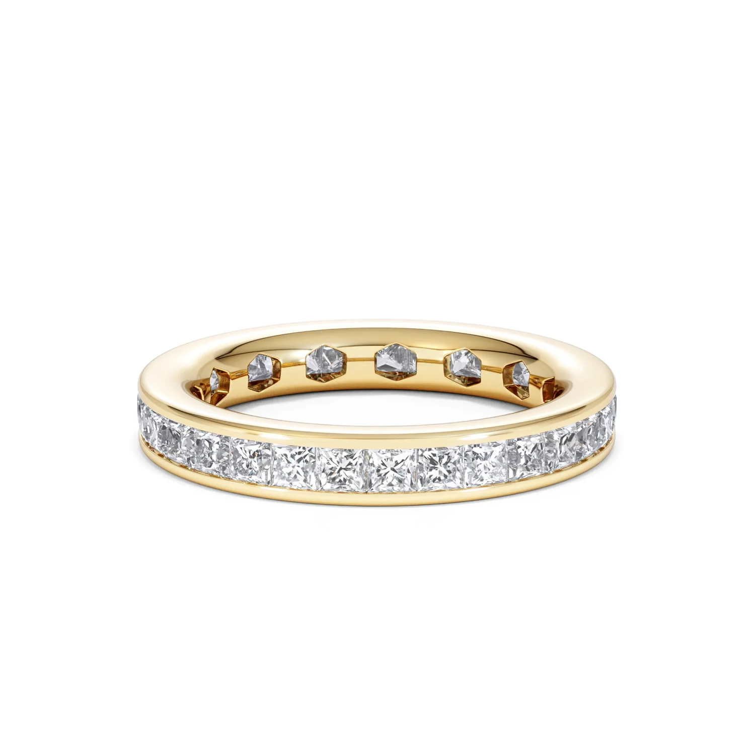 Lauren Lab Princess Diamond Eternity Ring 18K Gold 2.00ct G/Vs - Image 73