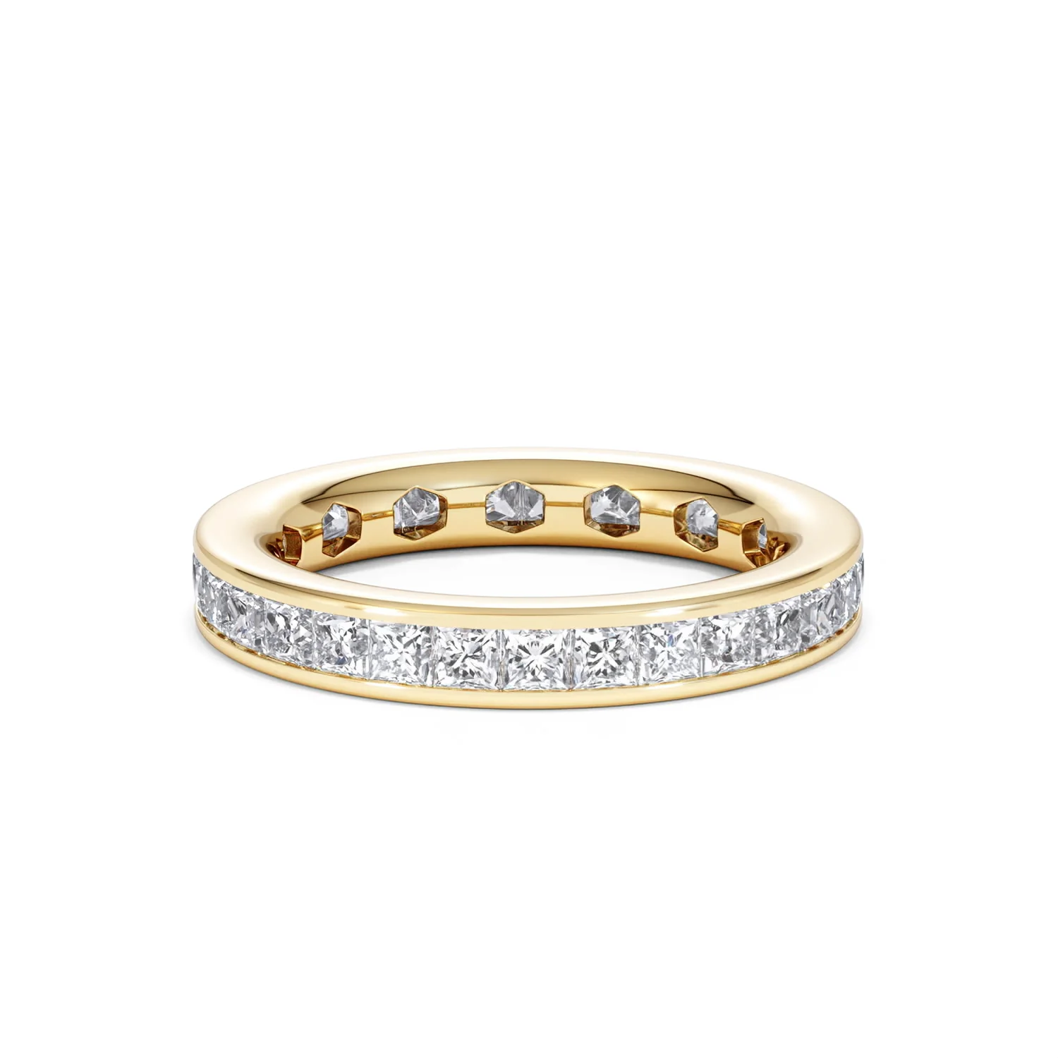 Lauren Lab Princess Diamond Eternity Ring 18K Gold 2.00ct G/Vs - Image 75