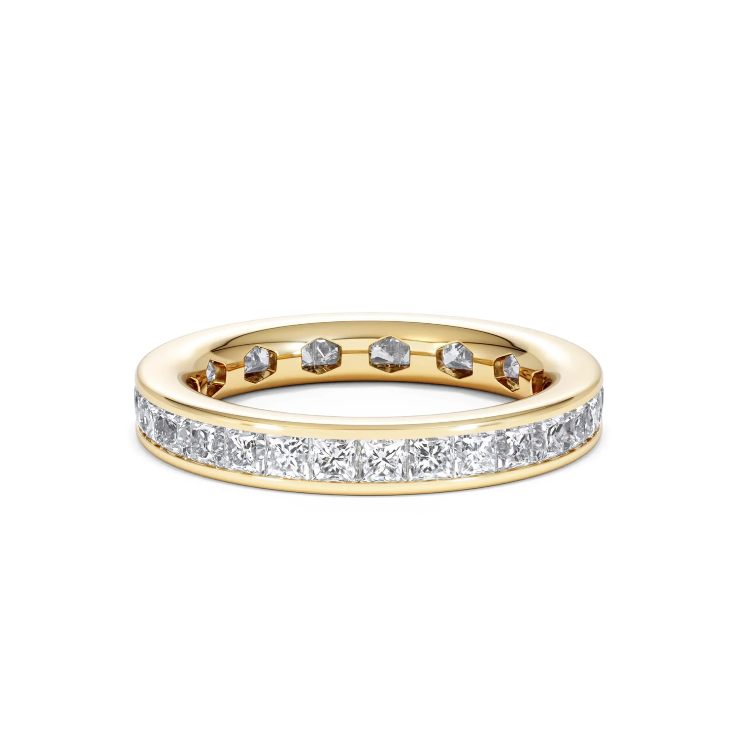 Lauren Lab Princess Diamond Eternity Ring 18K Gold 2.00ct G/Vs - Image 78