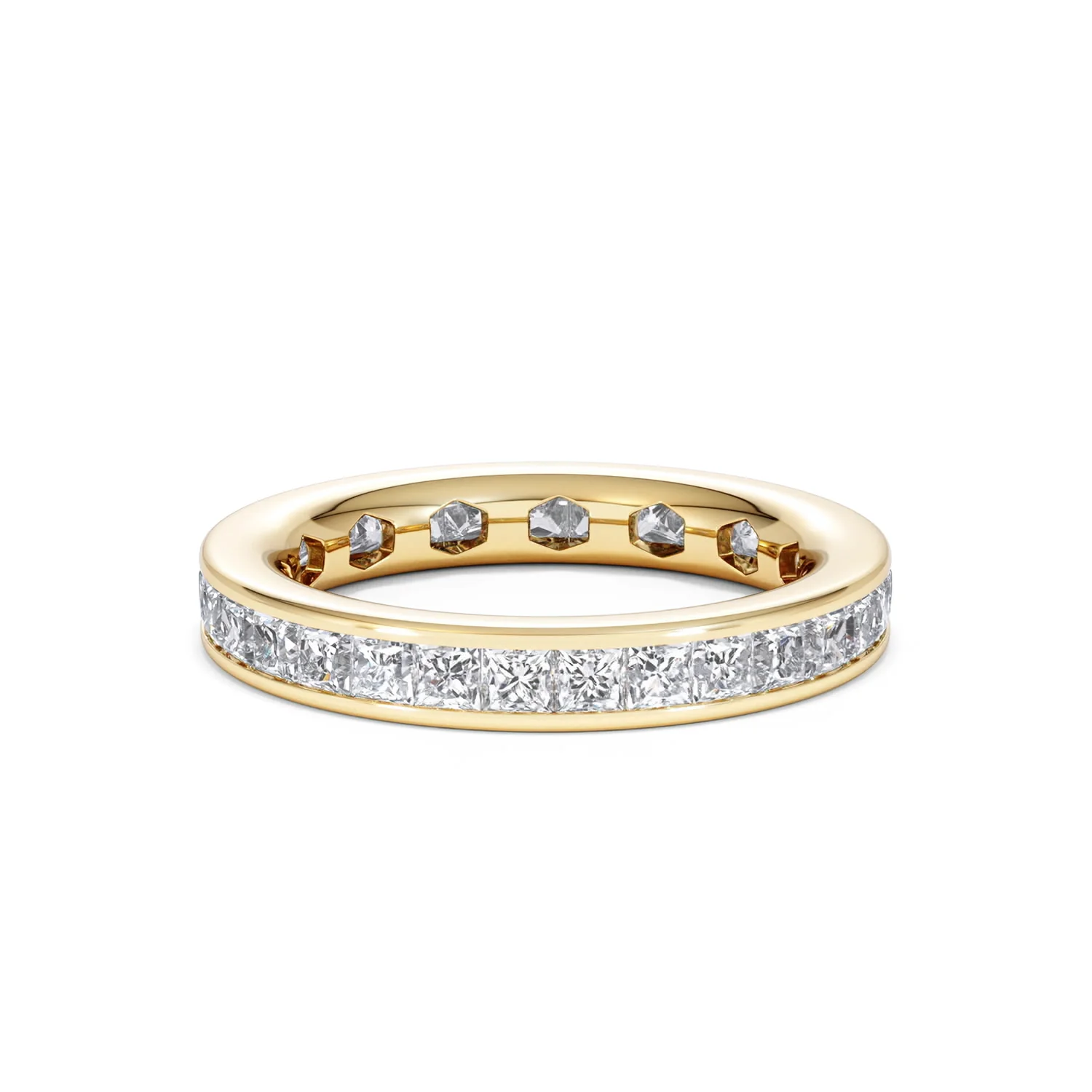 Lauren Lab Princess Diamond Eternity Ring 18K Gold 2.00ct G/Vs - Image 79