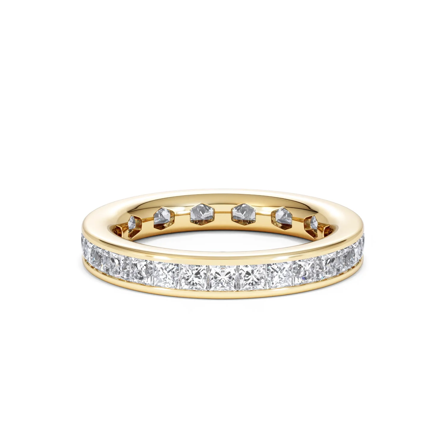 Lauren Lab Princess Diamond Eternity Ring 18K Gold 2.00ct G/Vs - Image 8