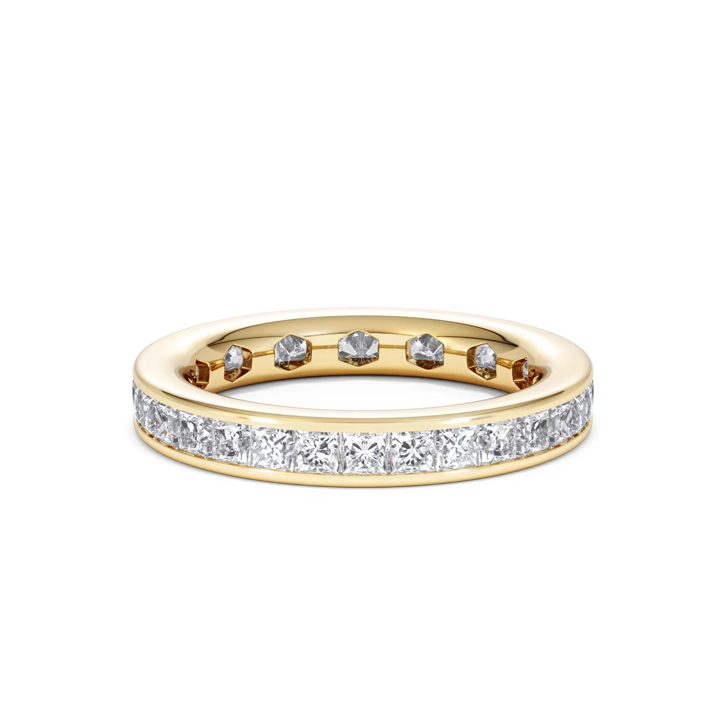 Lauren Lab Princess Diamond Eternity Ring 18K Gold 2.00ct G/Vs - Image 80