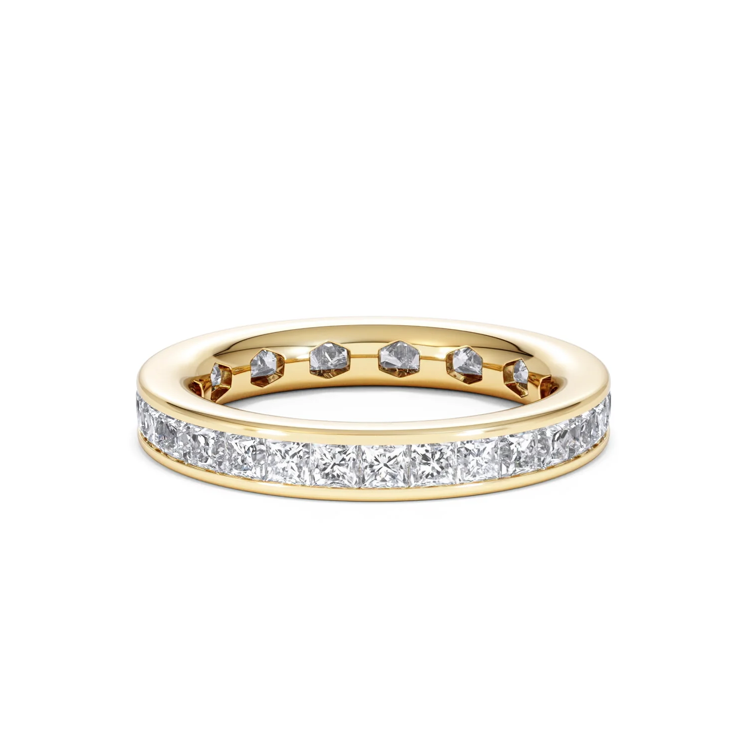 Lauren Lab Princess Diamond Eternity Ring 18K Gold 2.00ct G/Vs - Image 83