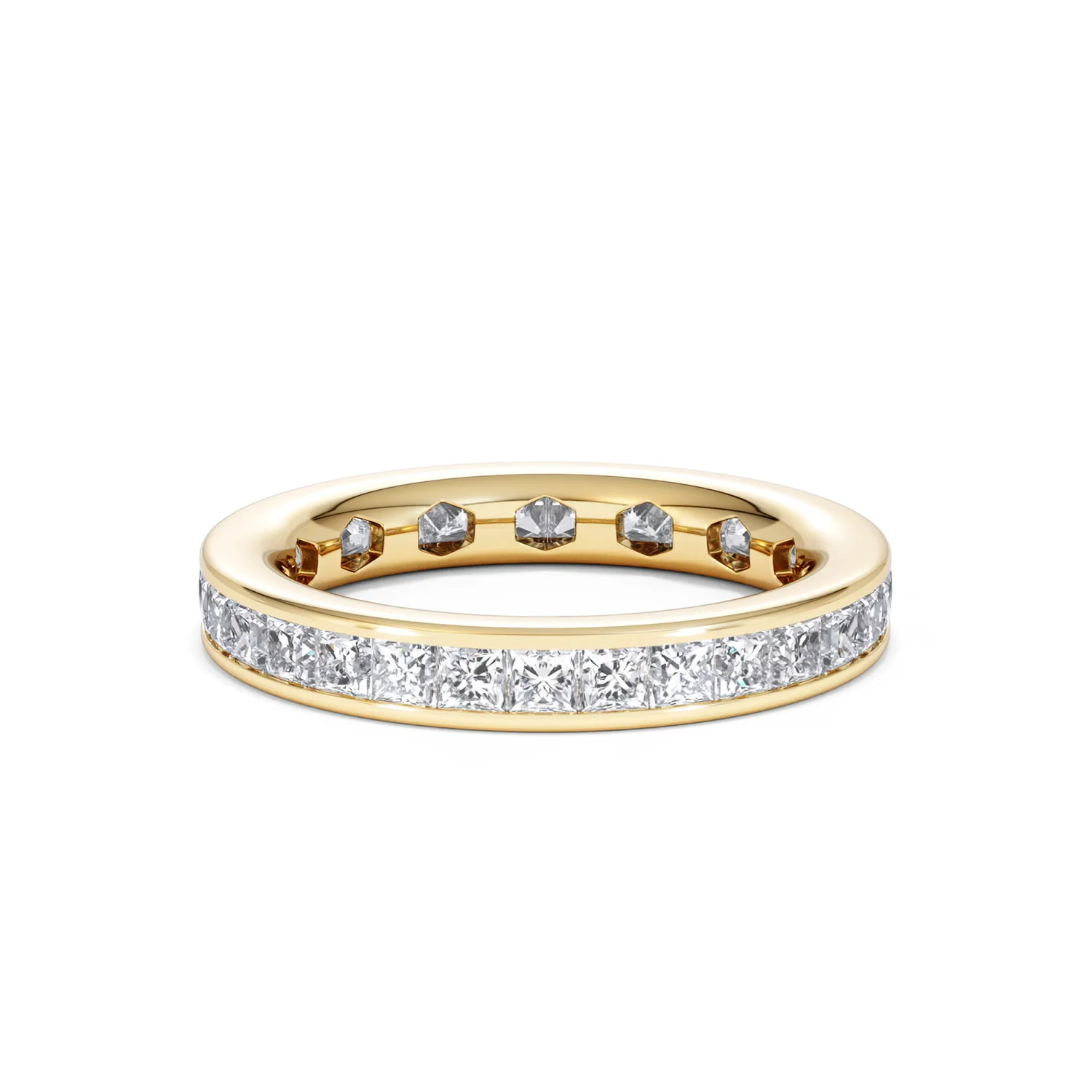 Lauren Lab Princess Diamond Eternity Ring 18K Gold 2.00ct G/Vs - Image 85