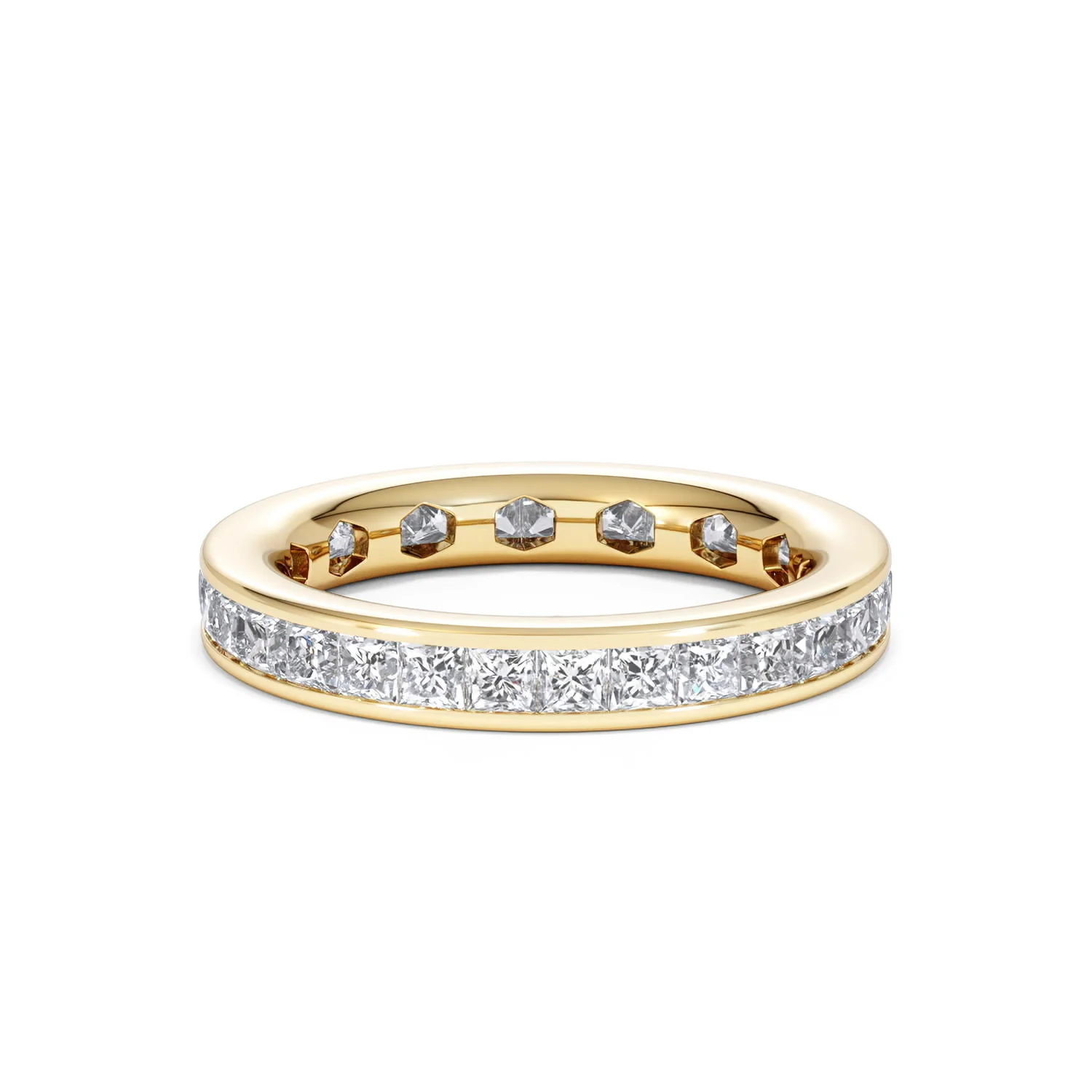 Lauren Lab Princess Diamond Eternity Ring 18K Gold 2.00ct G/Vs - Image 86