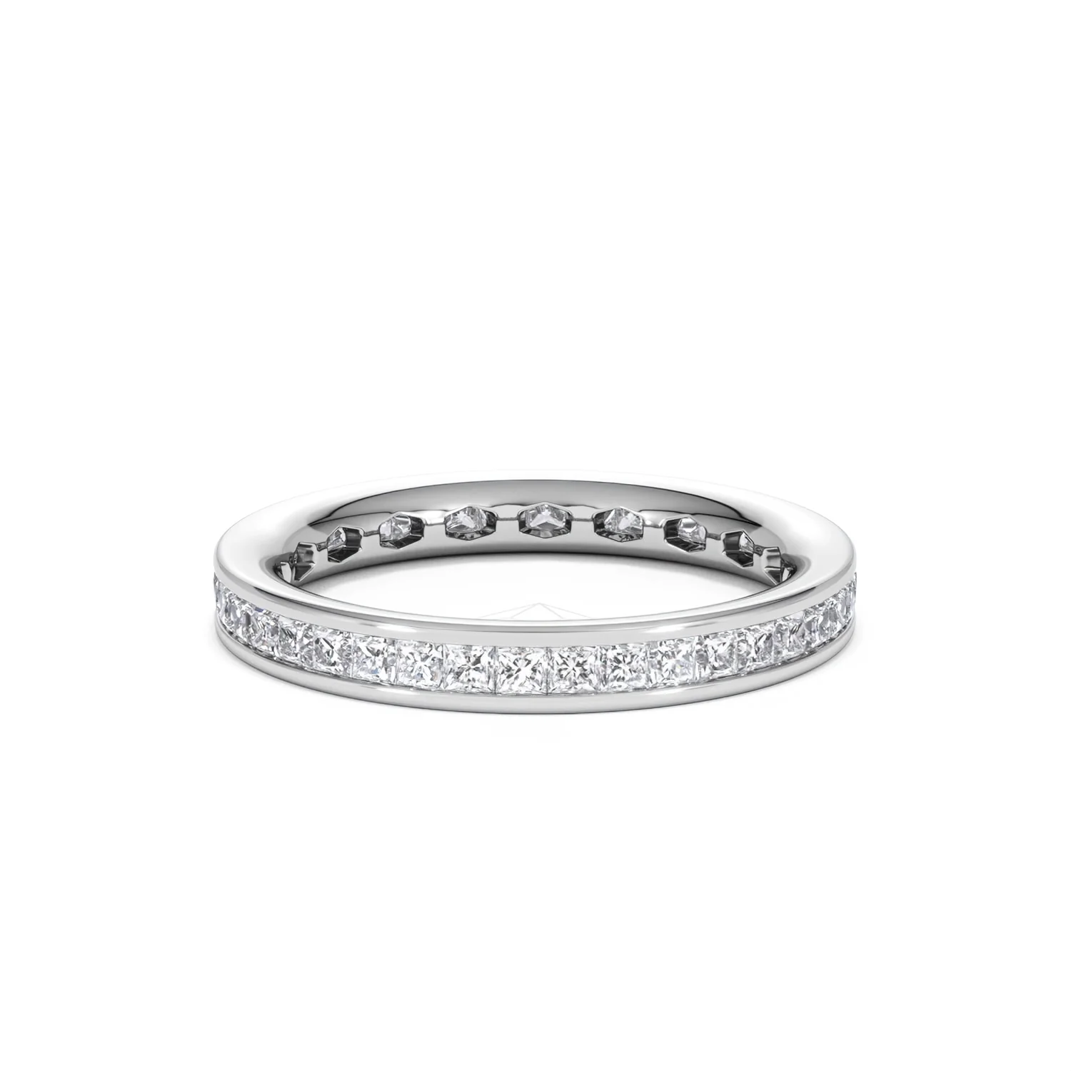 Lauren Lab Princess Diamond Eternity Ring 18K White Gold 1.00ct G/Vs - Image 87