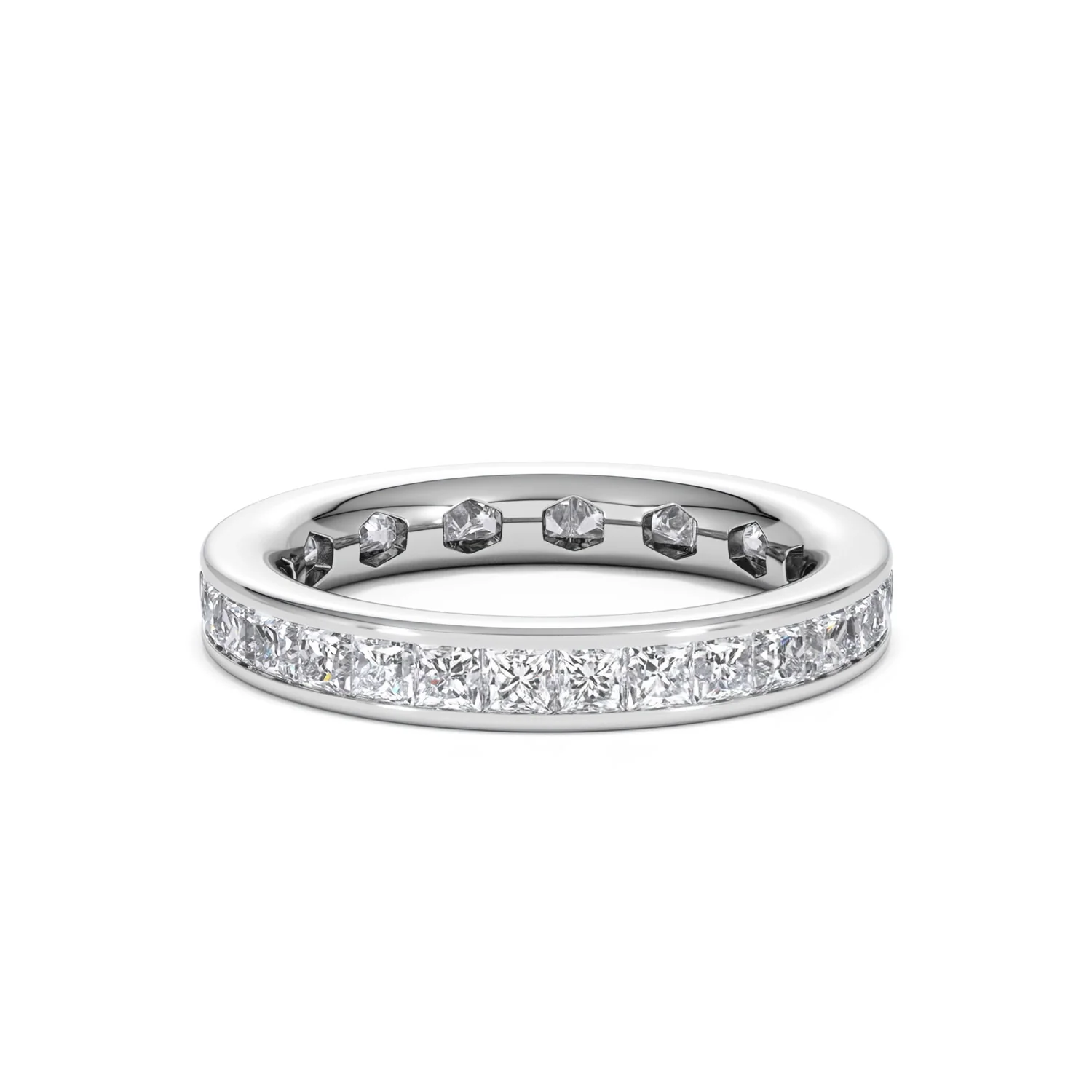 Lauren Lab Princess Diamond Eternity Ring 18K White Gold 2.00ct G/Vs - Image 20