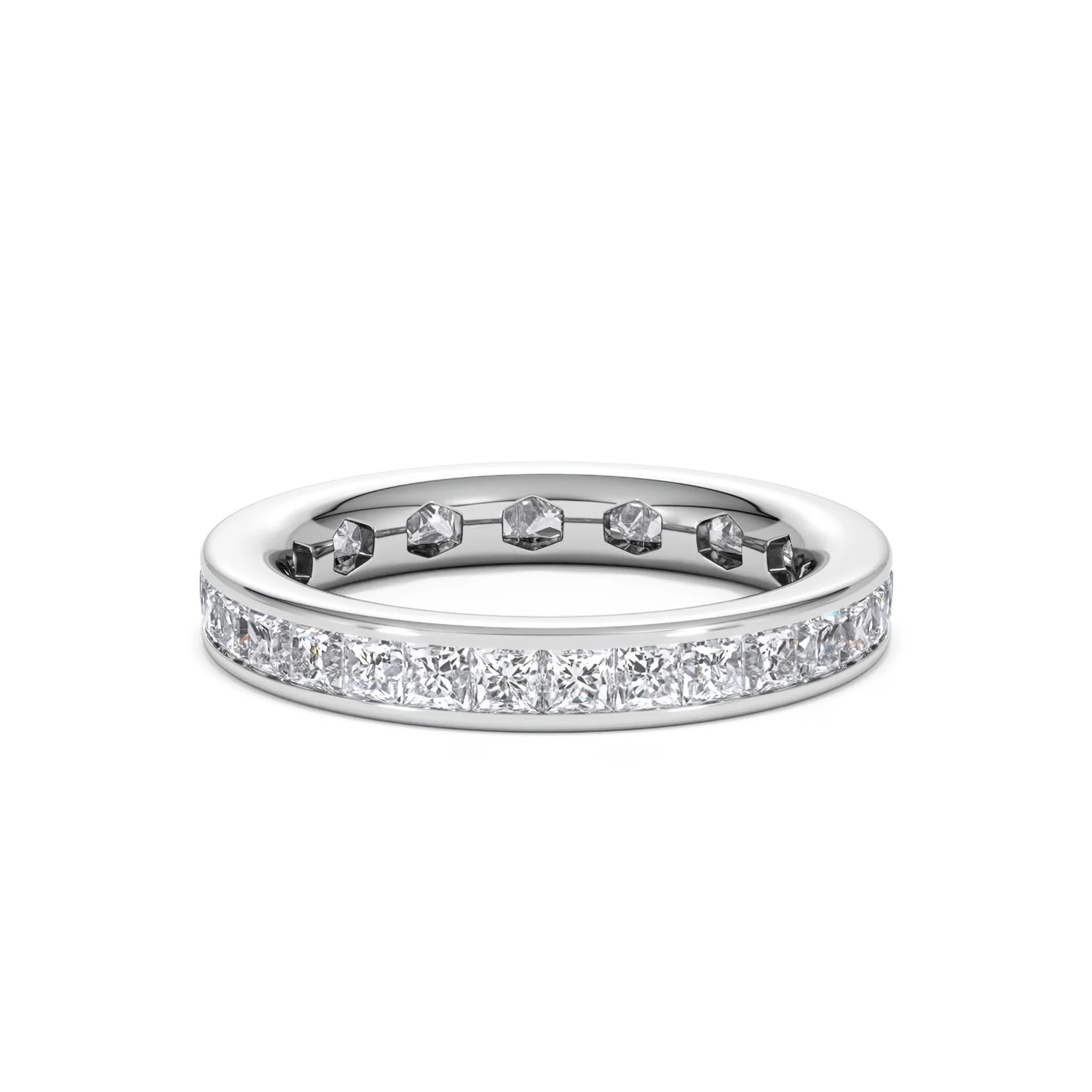 Lauren Lab Princess Diamond Eternity Ring 18K White Gold 2.00ct G/Vs - Image 22