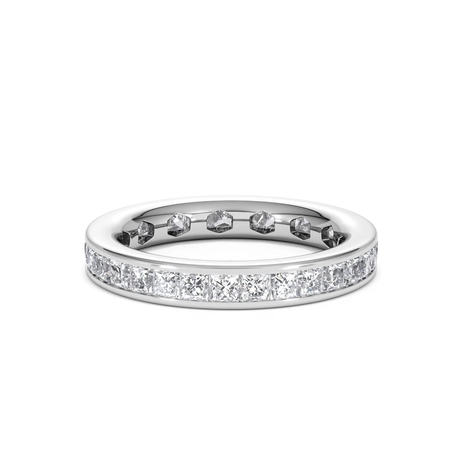 Lauren Lab Princess Diamond Eternity Ring 18K White Gold 2.00ct G/Vs - Image 28