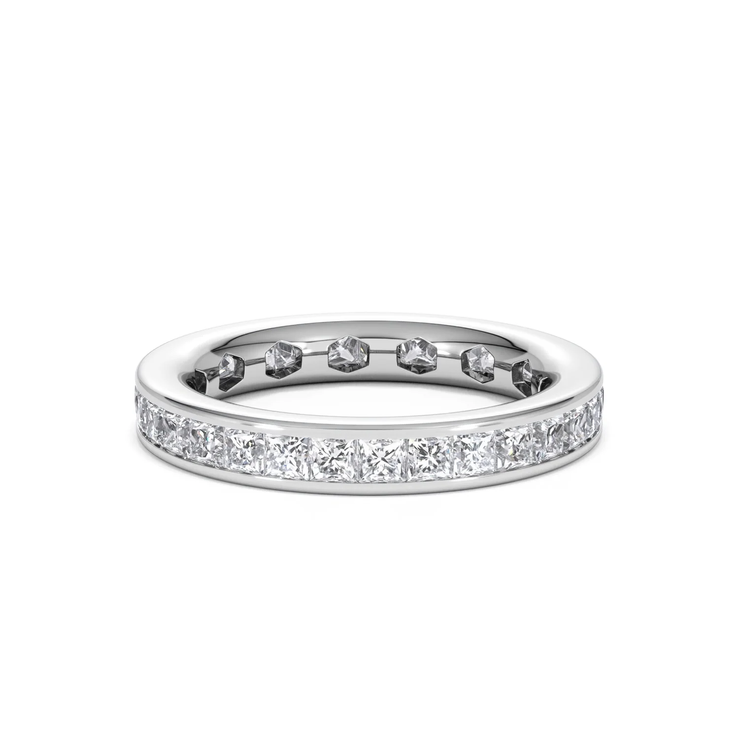 Lauren Lab Princess Diamond Eternity Ring 18K White Gold 2.00ct G/Vs - Image 60