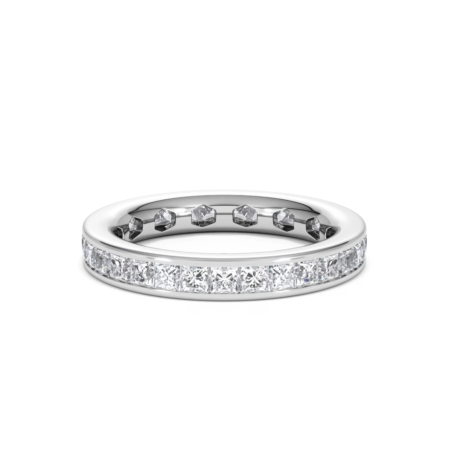 Lauren Lab Princess Diamond Eternity Ring 18K White Gold 2.00ct G/Vs - Image 8