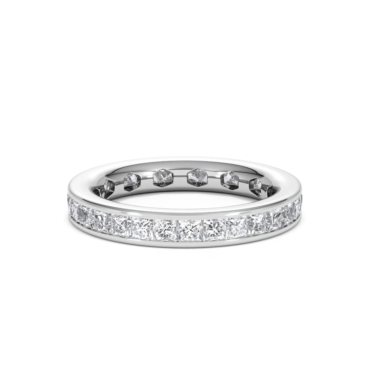 Lauren Lab Princess Diamond Eternity Ring 18K White Gold 2.00ct G/Vs - Image 83