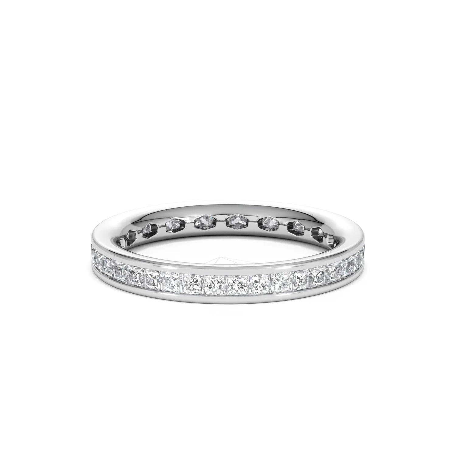 Lauren Lab Princess Diamond Eternity Ring Platinum 1.00ct G/Vs - Image 11
