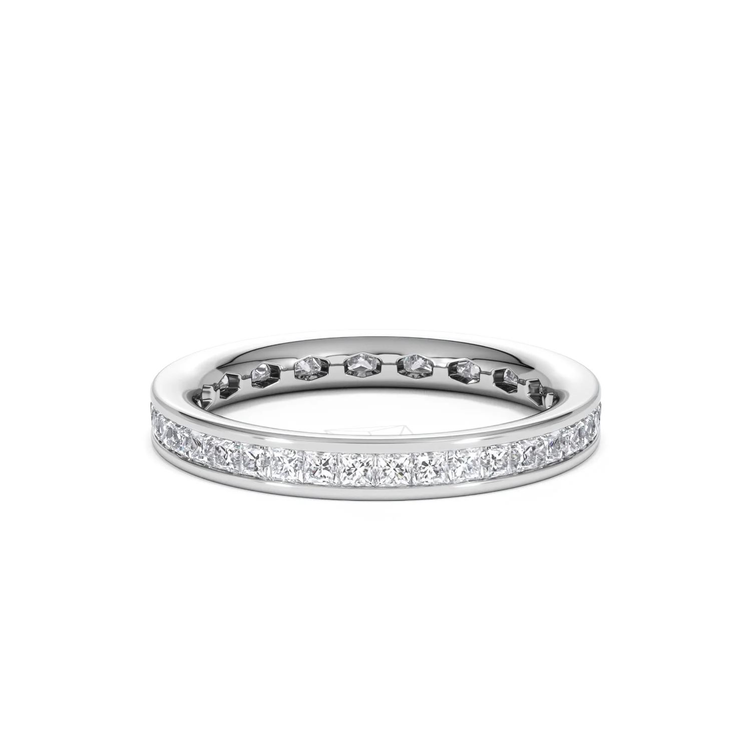 Lauren Lab Princess Diamond Eternity Ring Platinum 1.00ct G/Vs - Image 21