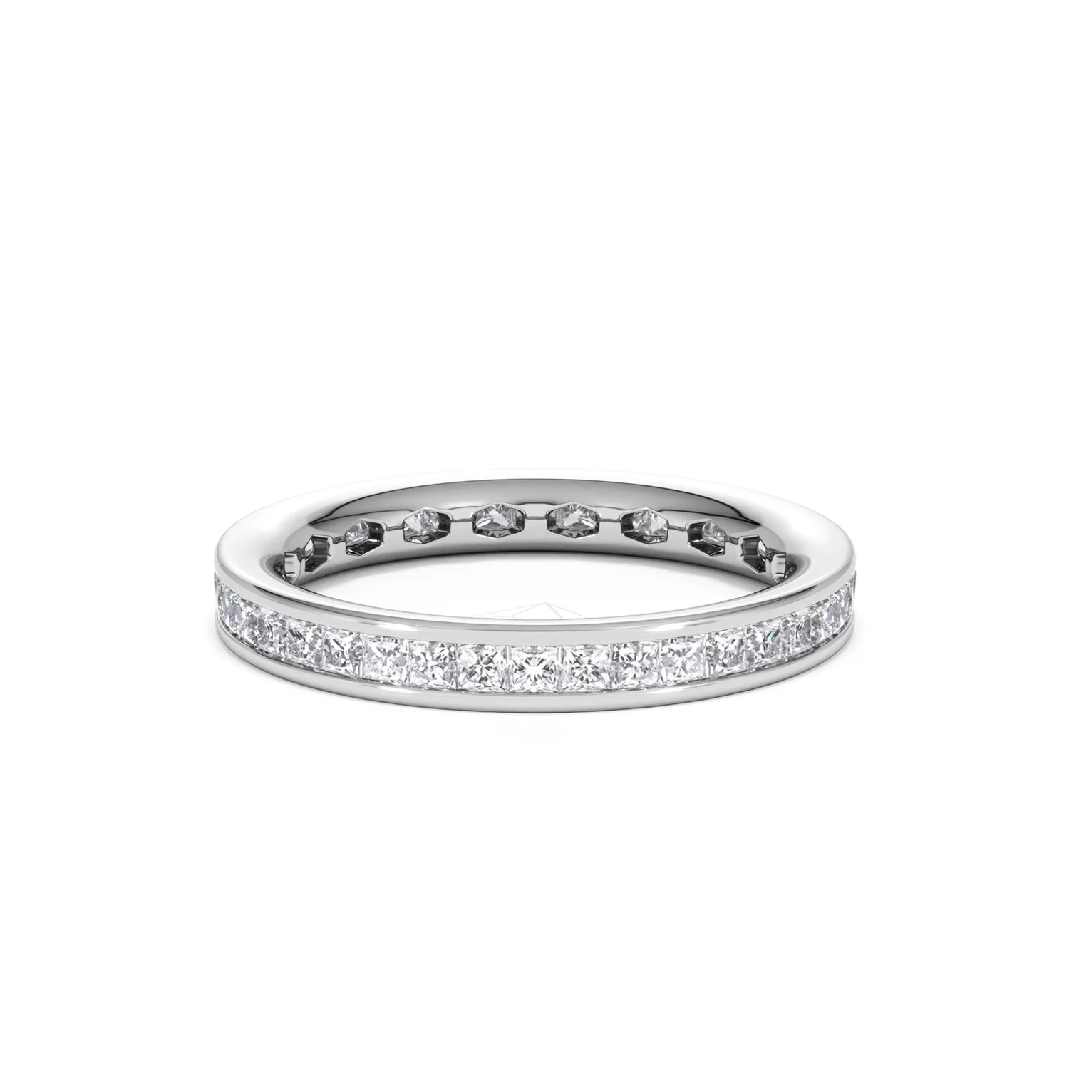 Lauren Lab Princess Diamond Eternity Ring Platinum 1.00ct G/Vs - Image 26
