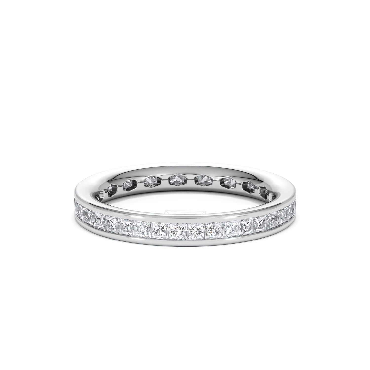 Lauren Lab Princess Diamond Eternity Ring Platinum 1.00ct G/Vs - Image 37