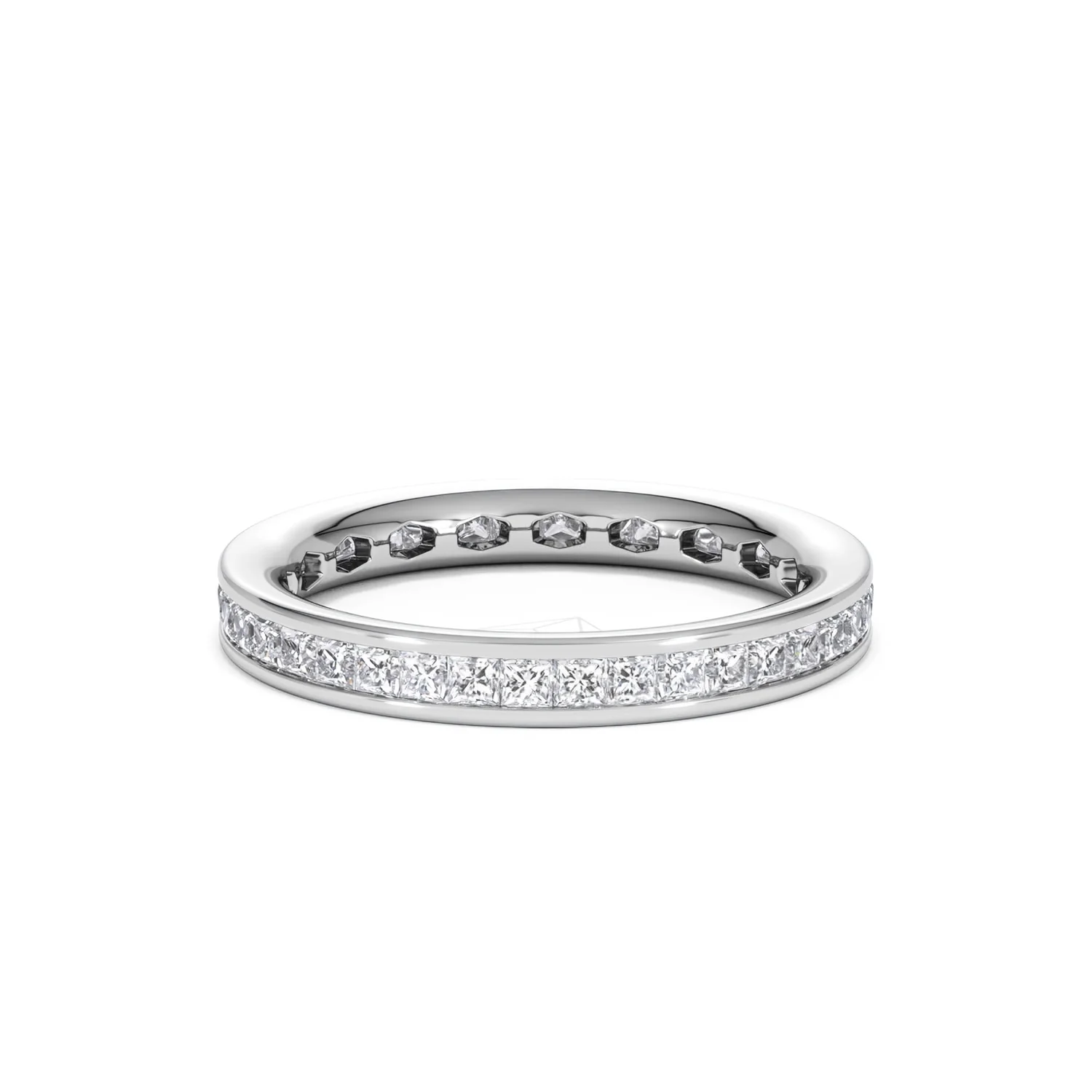 Lauren Lab Princess Diamond Eternity Ring Platinum 1.00ct G/Vs - Image 63