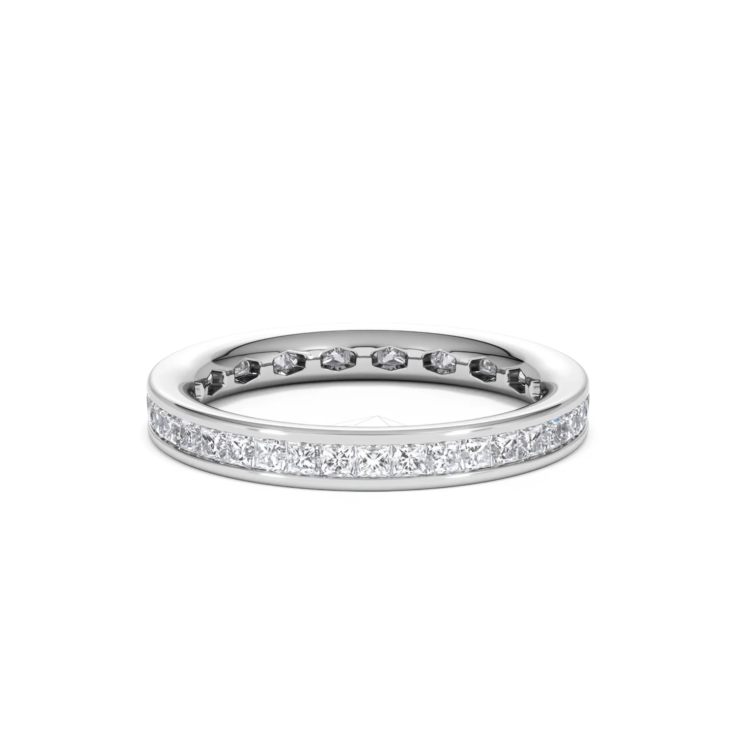 Lauren Lab Princess Diamond Eternity Ring Platinum 1.00ct G/Vs - Image 66