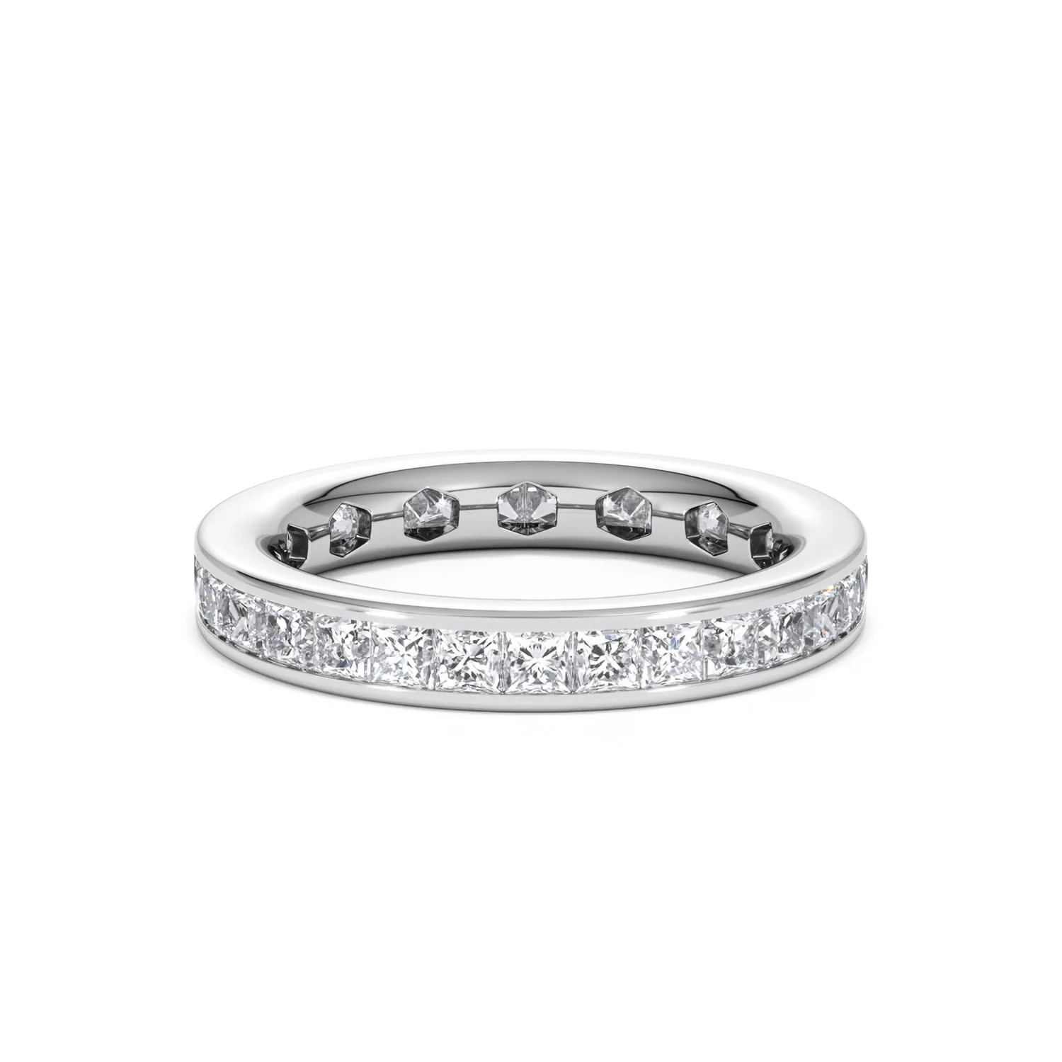 Lauren Lab Princess Diamond Eternity Ring Platinum 2.00ct G/Vs - Image 11