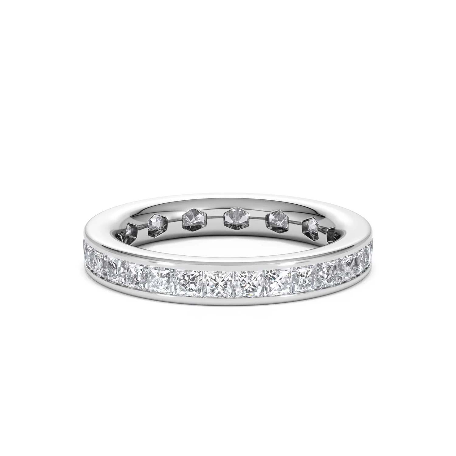 Lauren Lab Princess Diamond Eternity Ring Platinum 2.00ct G/Vs - Image 15