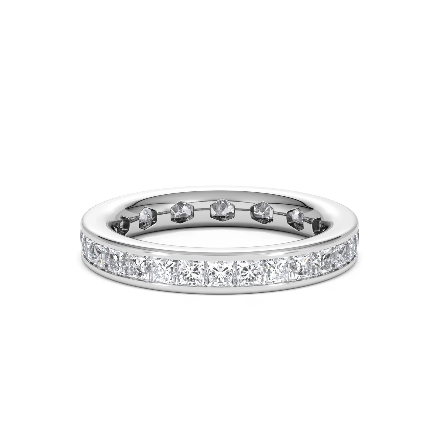 Lauren Lab Princess Diamond Eternity Ring Platinum 2.00ct G/Vs - Image 21
