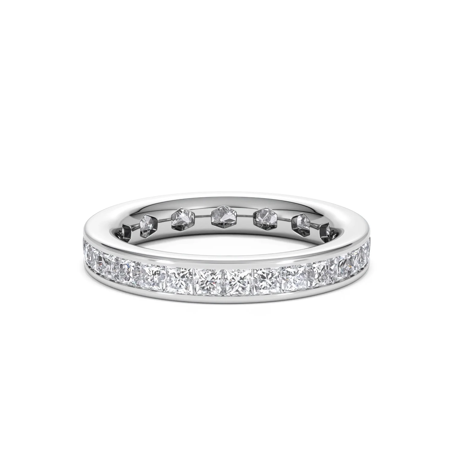 Lauren Lab Princess Diamond Eternity Ring Platinum 2.00ct G/Vs - Image 27