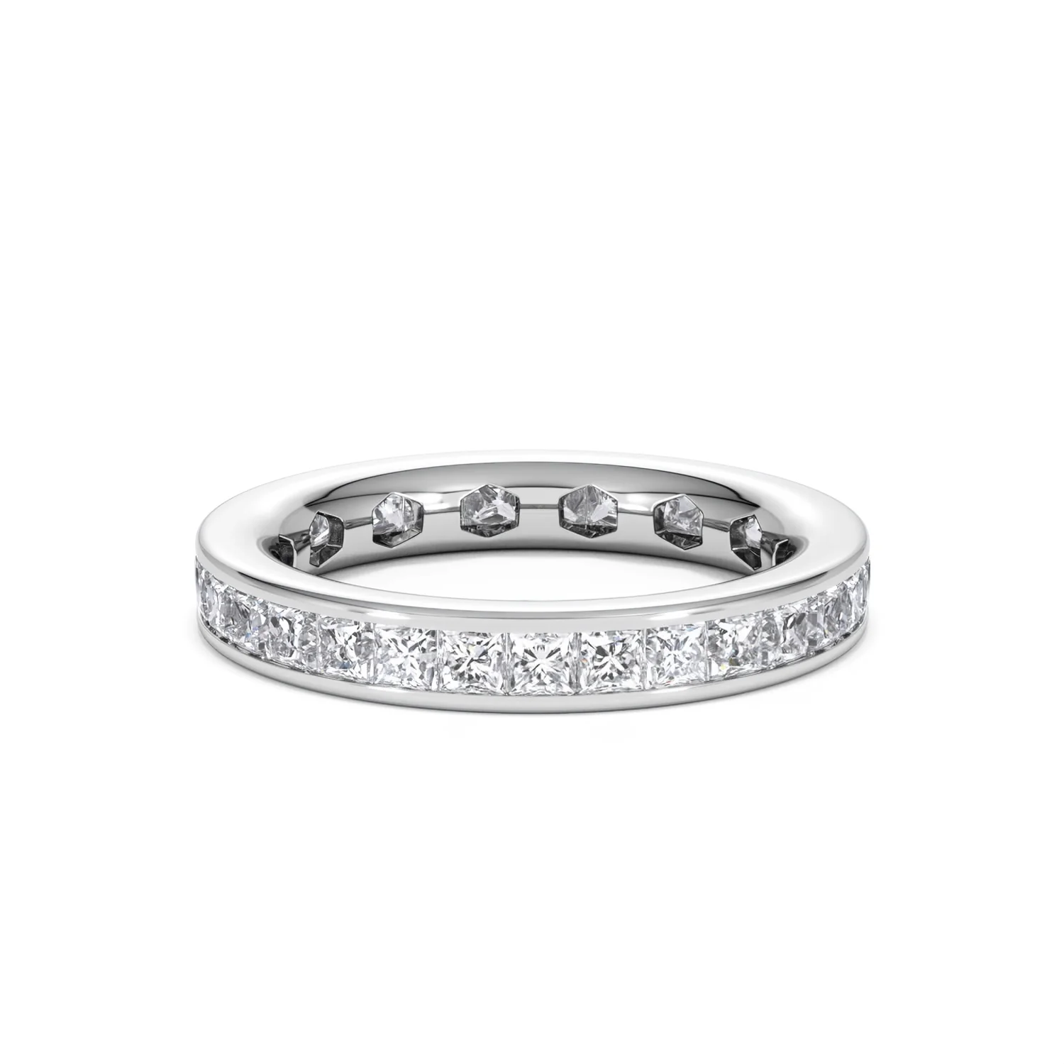 Lauren Lab Princess Diamond Eternity Ring Platinum 2.00ct G/Vs - Image 29