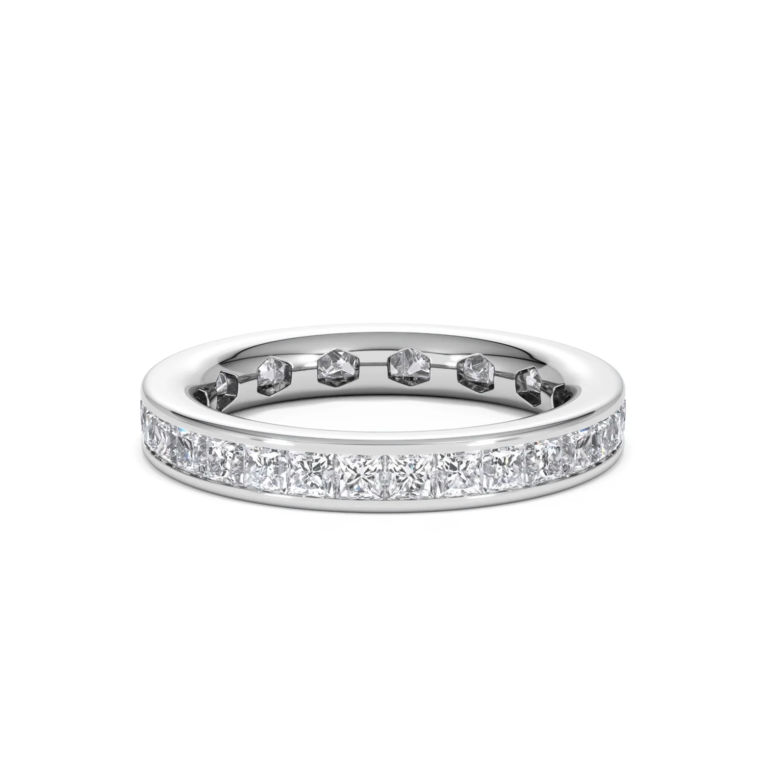Lauren Lab Princess Diamond Eternity Ring Platinum 2.00ct G/Vs - Image 30