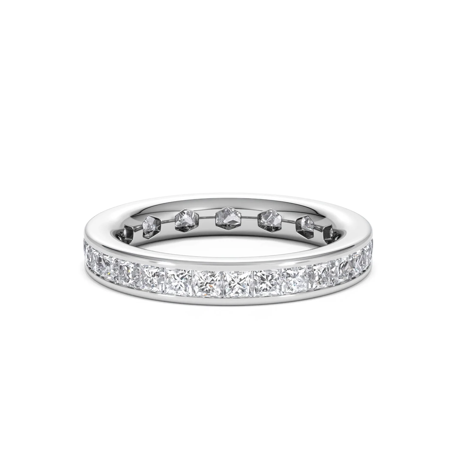 Lauren Lab Princess Diamond Eternity Ring Platinum 2.00ct G/Vs - Image 32