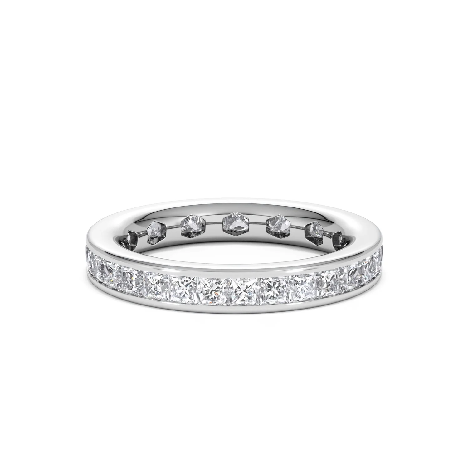 Lauren Lab Princess Diamond Eternity Ring Platinum 2.00ct G/Vs - Image 37