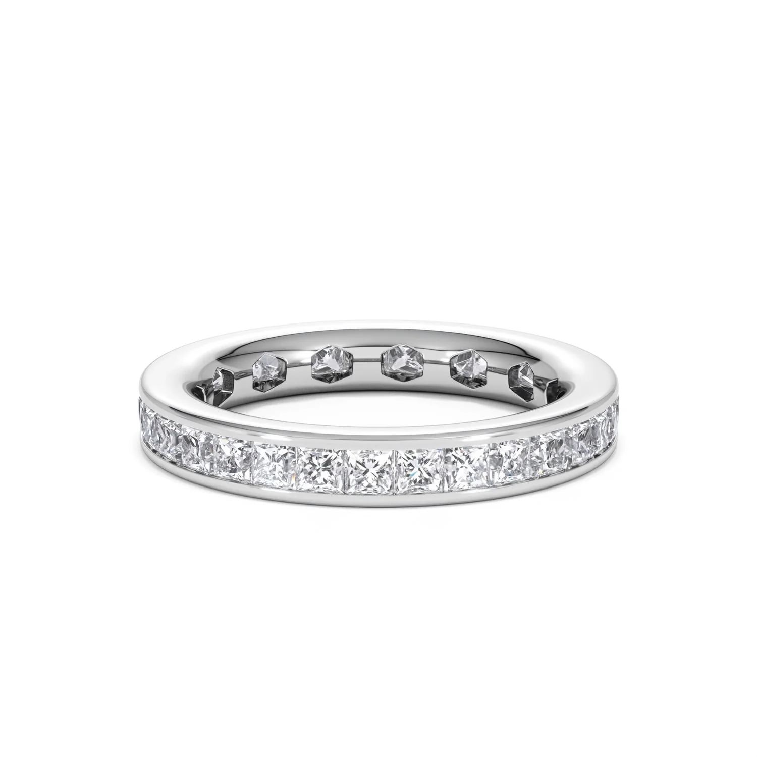 Lauren Lab Princess Diamond Eternity Ring Platinum 2.00ct G/Vs - Image 46