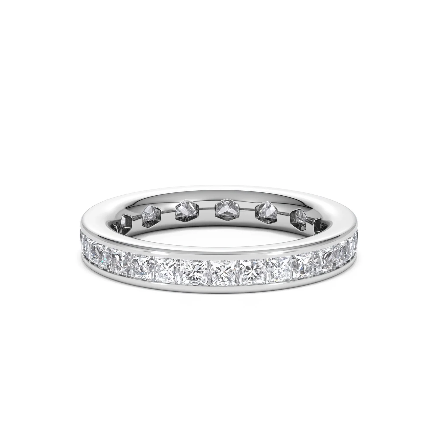Lauren Lab Princess Diamond Eternity Ring Platinum 2.00ct G/Vs - Image 52