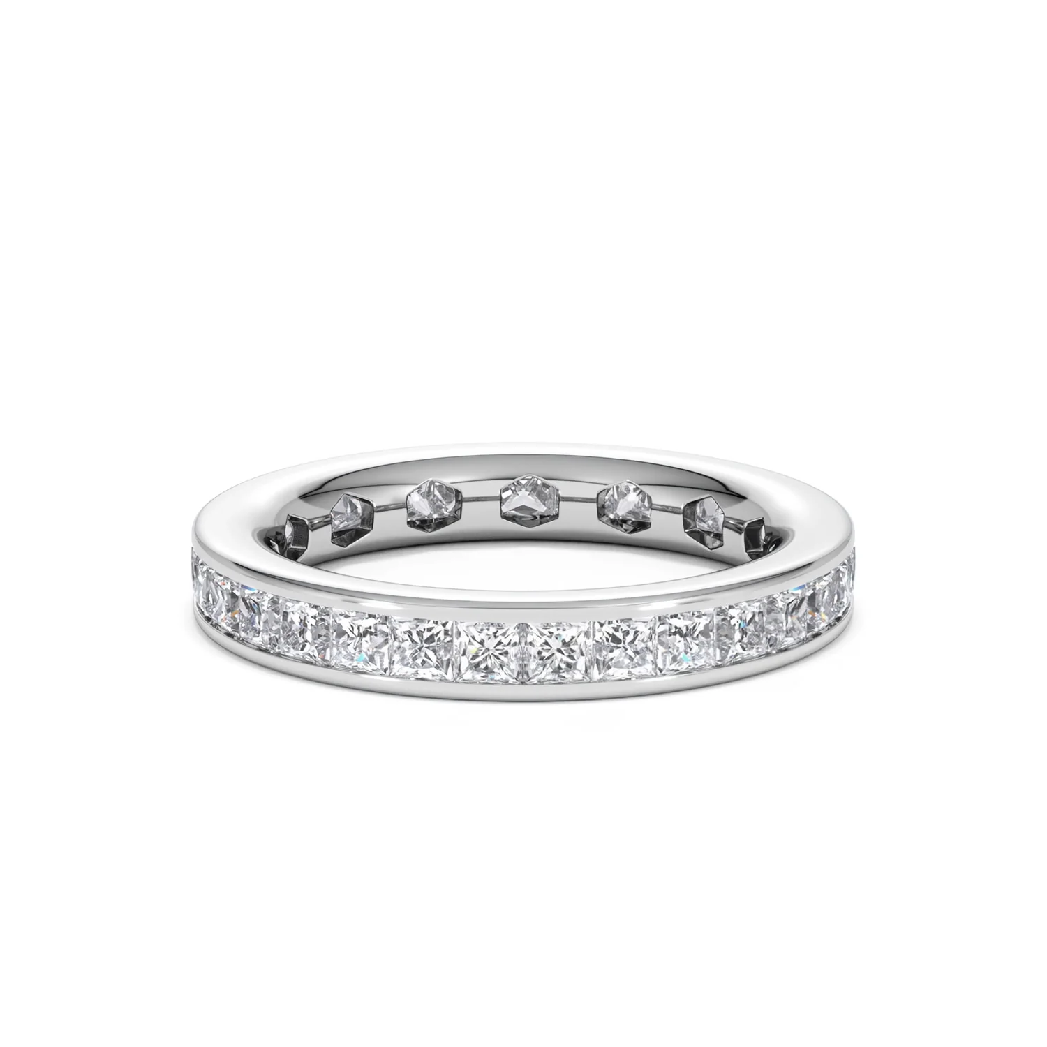 Lauren Lab Princess Diamond Eternity Ring Platinum 2.00ct G/Vs - Image 58