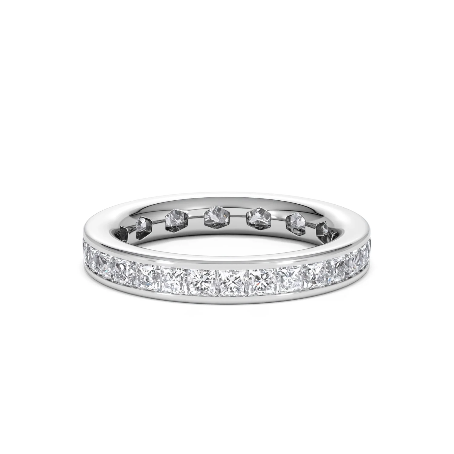 Lauren Lab Princess Diamond Eternity Ring Platinum 2.00ct G/Vs - Image 65