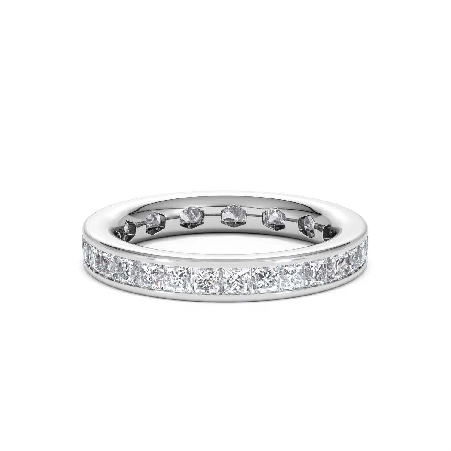 Lauren Lab Princess Diamond Eternity Ring Platinum 2.00ct G/Vs - Image 68