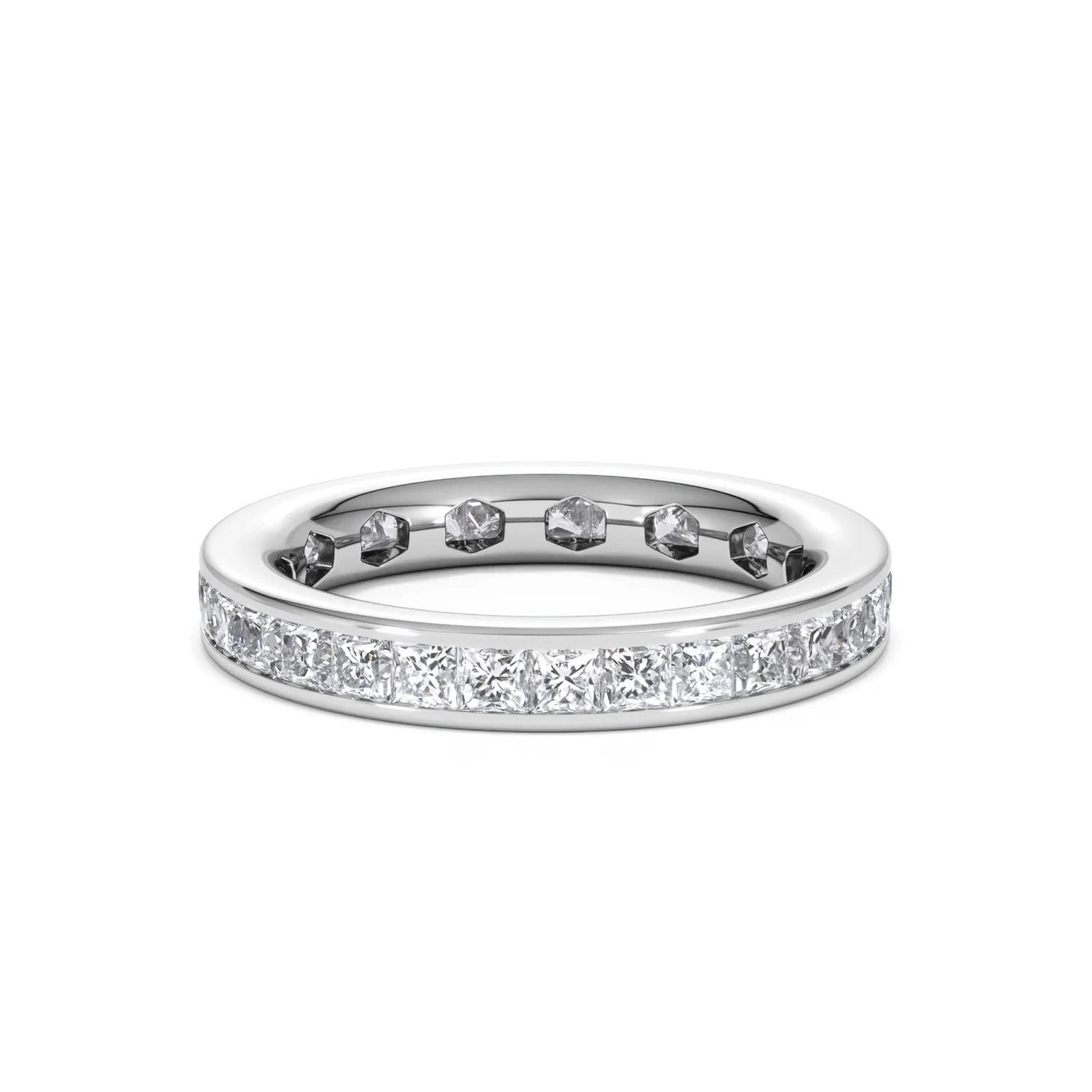 Lauren Lab Princess Diamond Eternity Ring Platinum 2.00ct G/Vs - Image 78