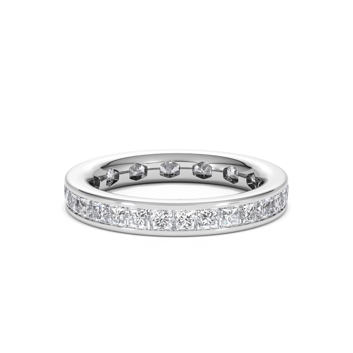 Lauren Lab Princess Diamond Eternity Ring Platinum 2.00ct G/Vs - Image 86