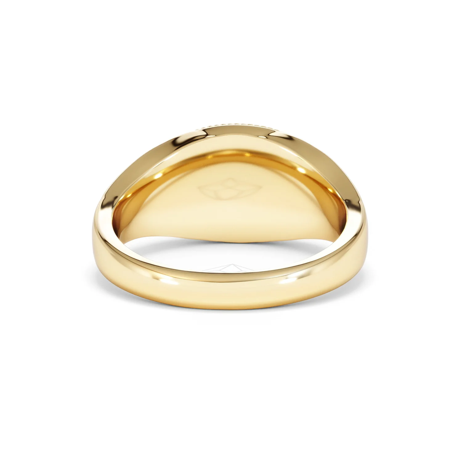 Libra Zodiac 0.01ct Lab Diamond Signet Ring in 18K Gold Vermeil - Image 46