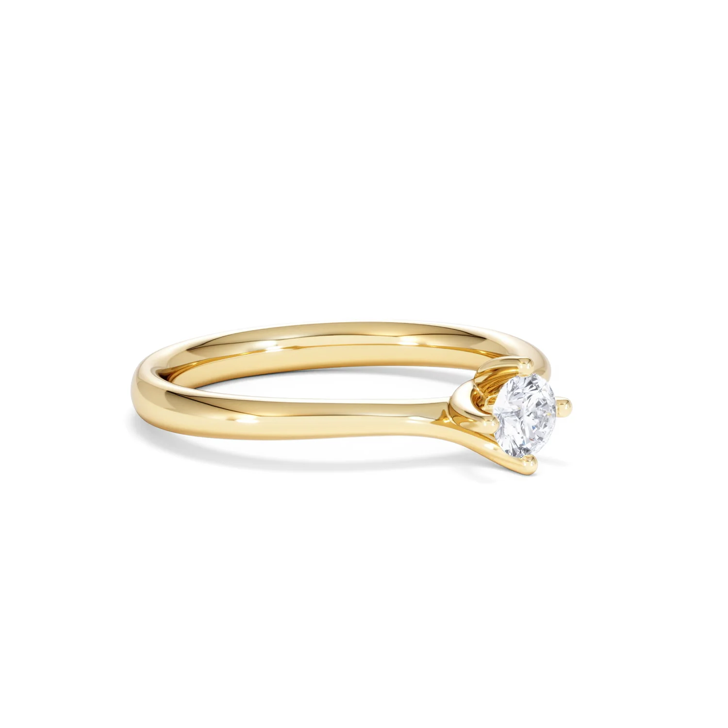 Lily Certified Lab Diamond Engagement Ring 0.25CT F/VS1 18K Gold - Image 17