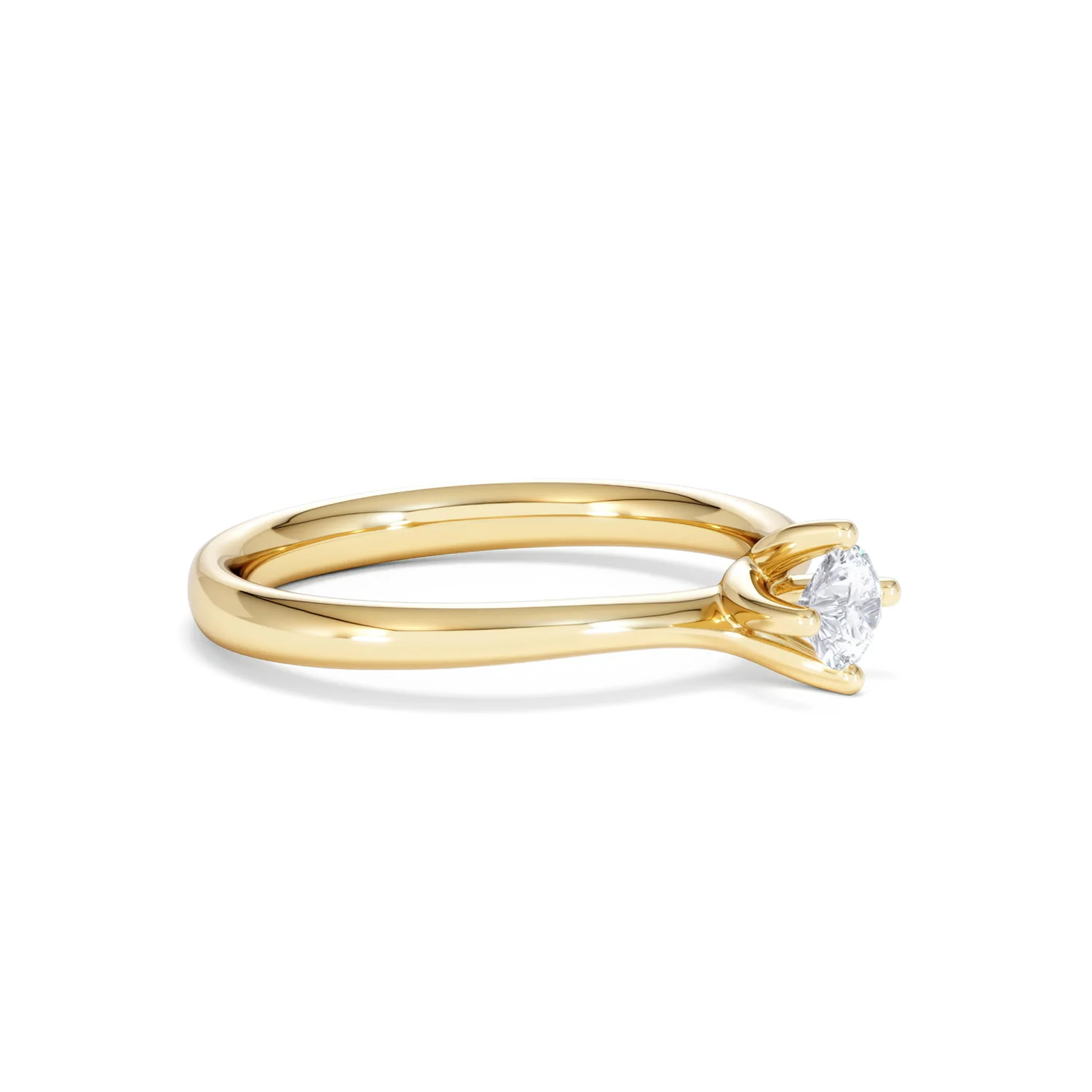 Lily Certified Lab Diamond Engagement Ring 0.25CT F/VS1 18K Gold - Image 20