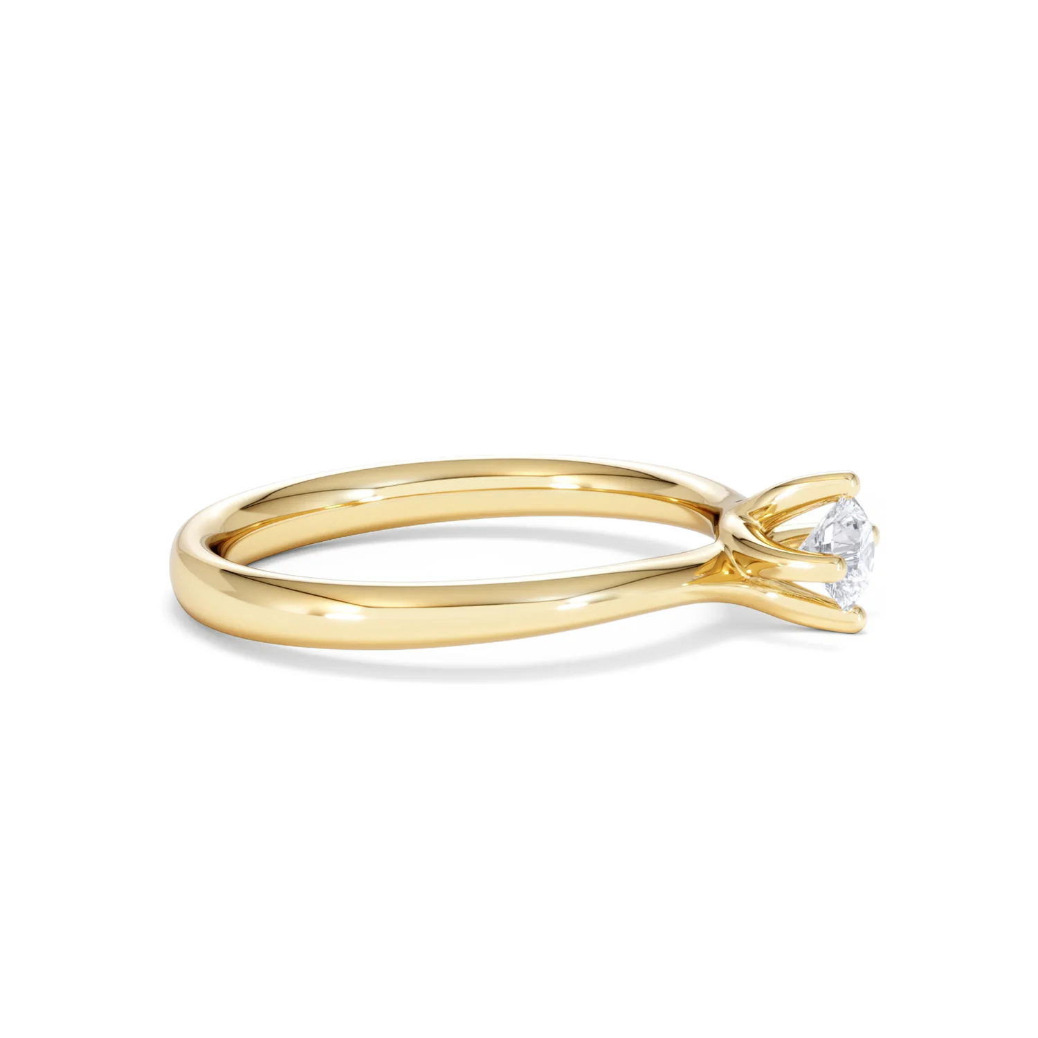 Lily Certified Lab Diamond Engagement Ring 0.25CT F/VS1 18K Gold - Image 24
