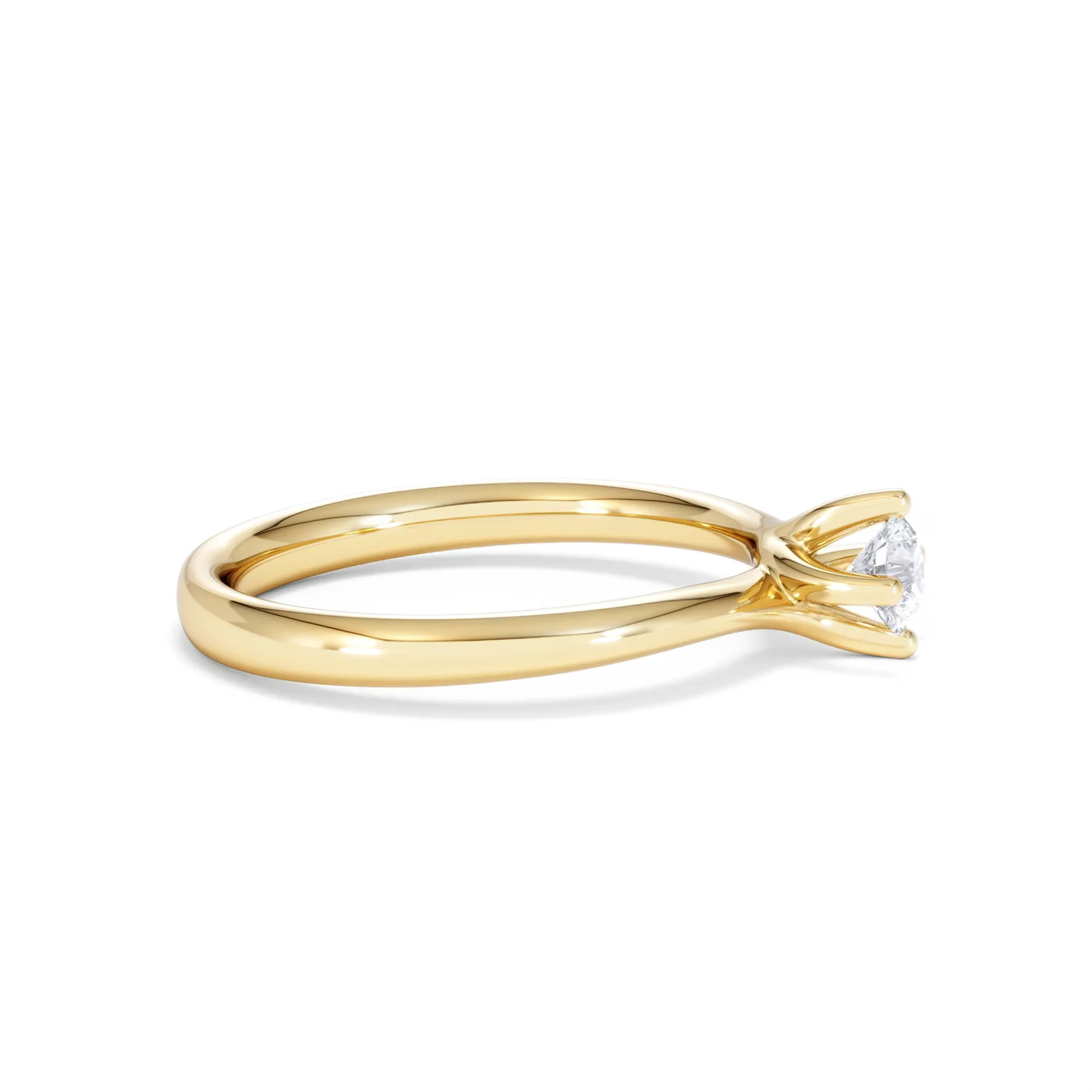 Lily Certified Lab Diamond Engagement Ring 0.25CT F/VS1 18K Gold - Image 25