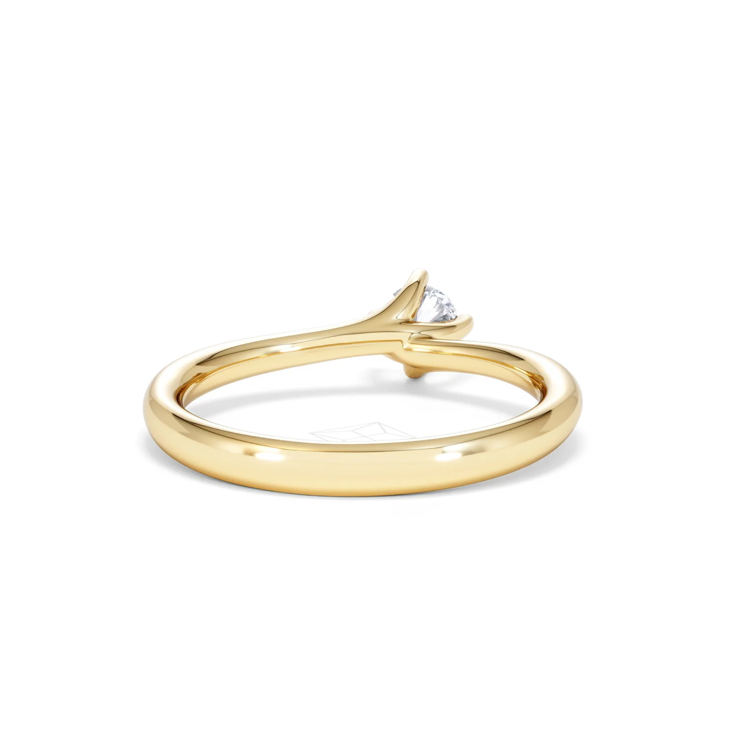 Lily Certified Lab Diamond Engagement Ring 0.25CT F/VS1 18K Gold - Image 45