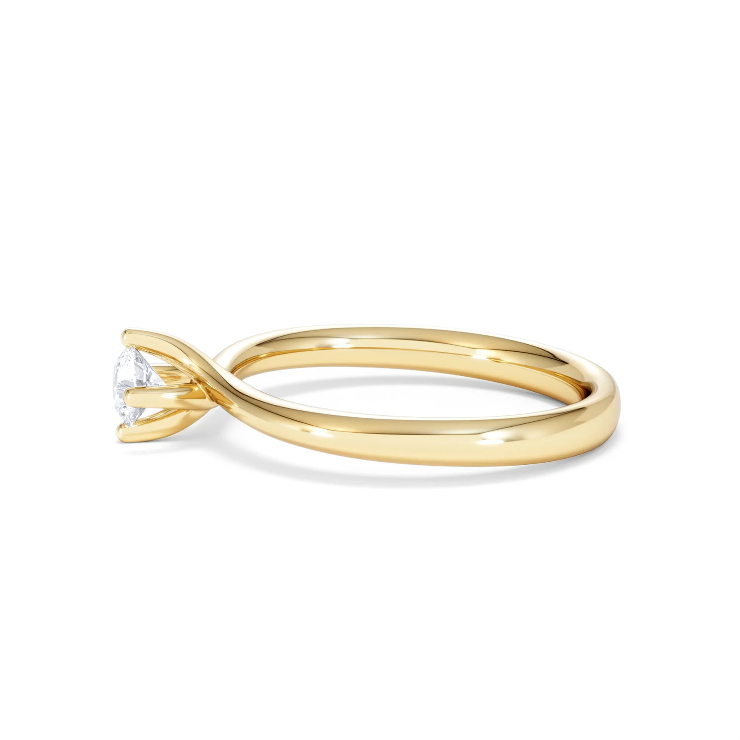 Lily Certified Lab Diamond Engagement Ring 0.25CT F/VS1 18K Gold - Image 70